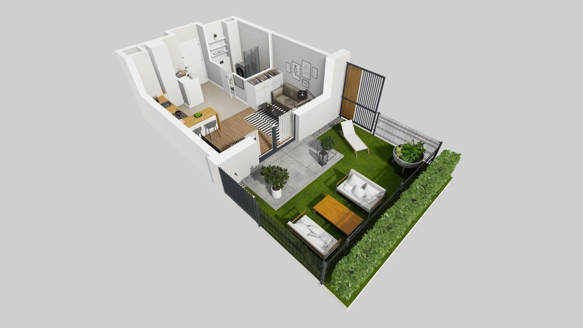1 pokój, mieszkanie 26,63 m², parter, oferta nr C/5, Metro Zachód 8 bud. A, C, Warszawa, Bemowo, Chrzanów, ul. Szeligowska