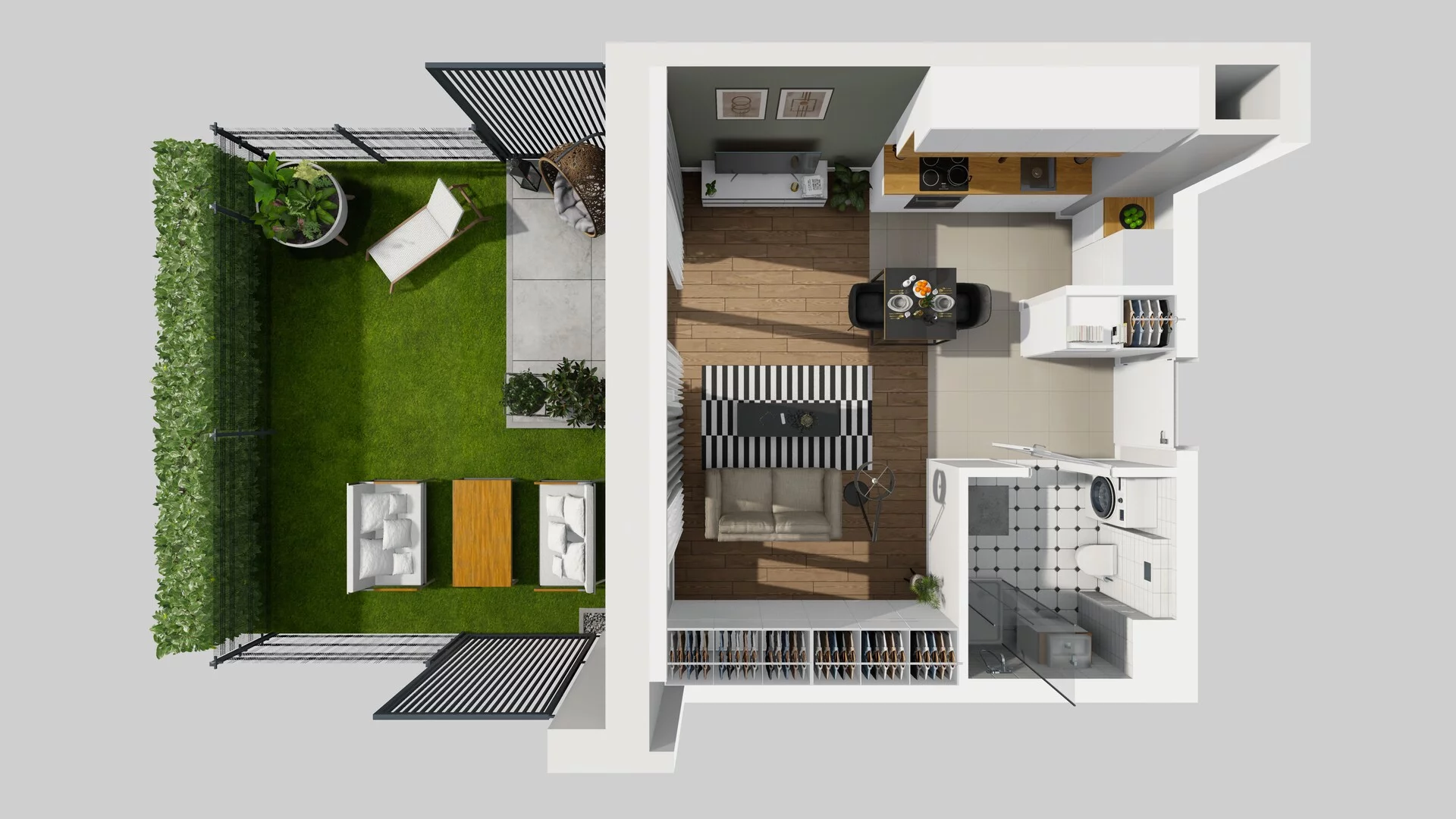 1 pokój, mieszkanie 31,22 m², parter, oferta nr C/6, Metro Zachód 8 bud. A, C, Warszawa, Bemowo, Chrzanów, ul. Szeligowska