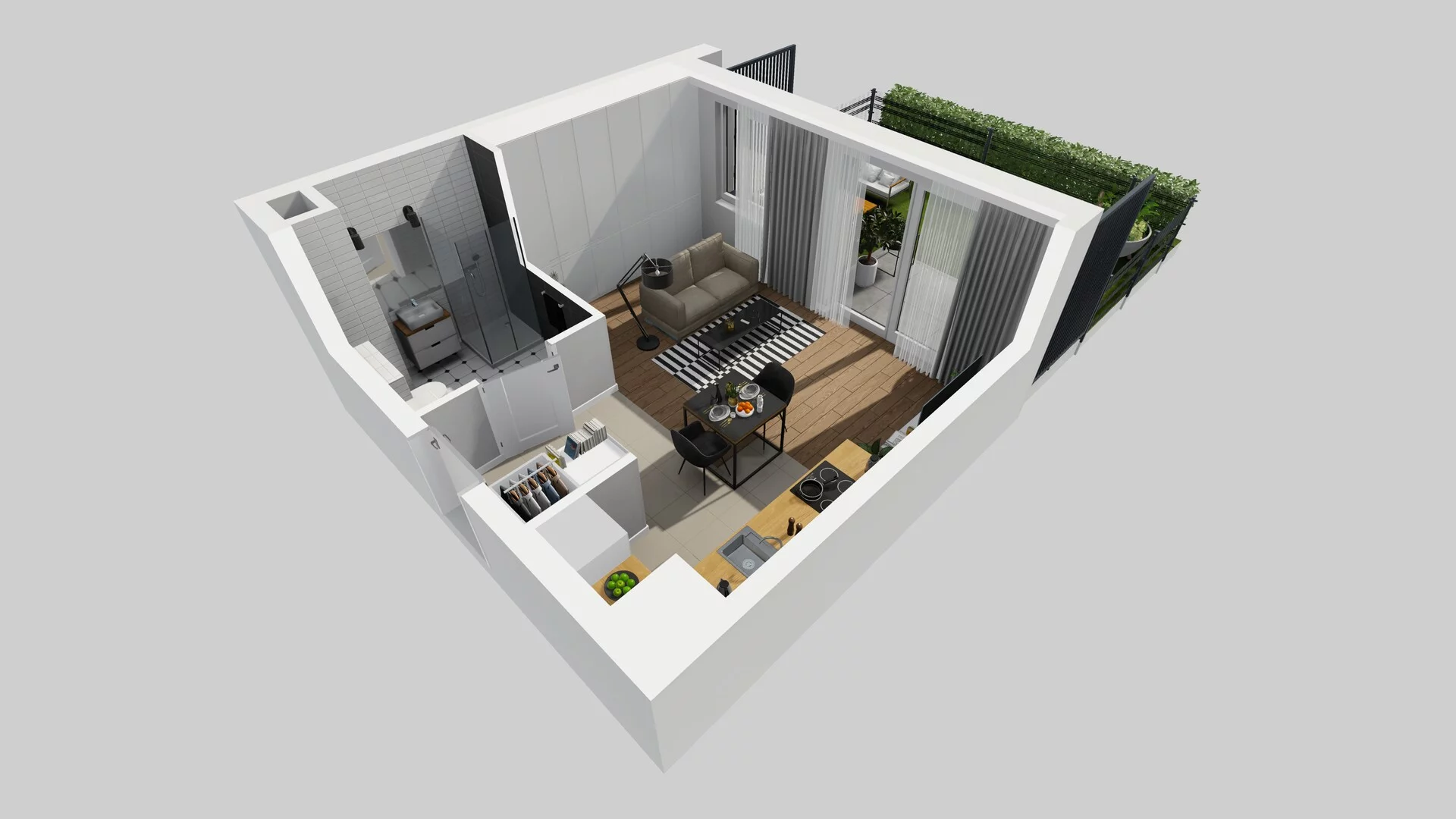1 pokój, mieszkanie 31,22 m², parter, oferta nr C/6, Metro Zachód 8 bud. A, C, Warszawa, Bemowo, Chrzanów, ul. Szeligowska