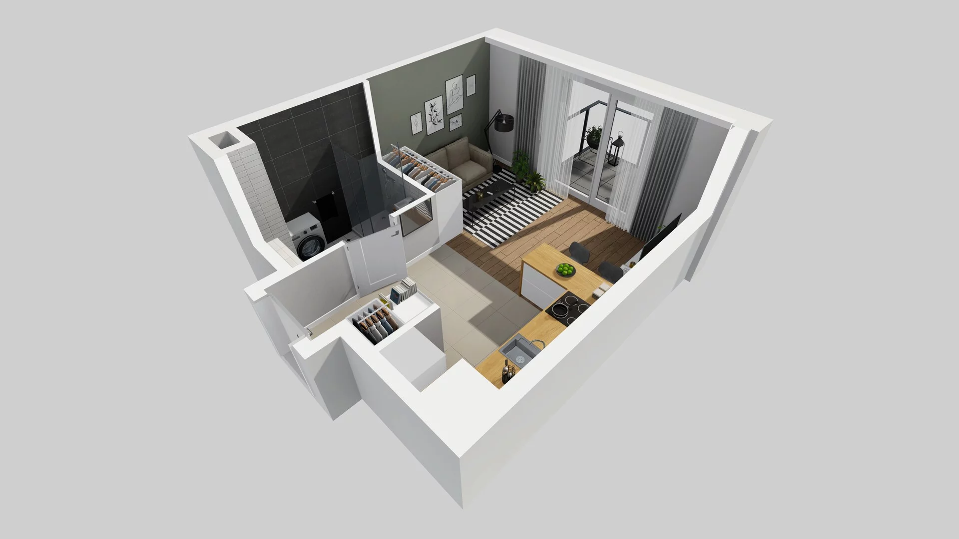1 pokój, mieszkanie 26,63 m², piętro 3, oferta nr C/35, Metro Zachód 8 bud. A, C, Warszawa, Bemowo, Chrzanów, ul. Szeligowska