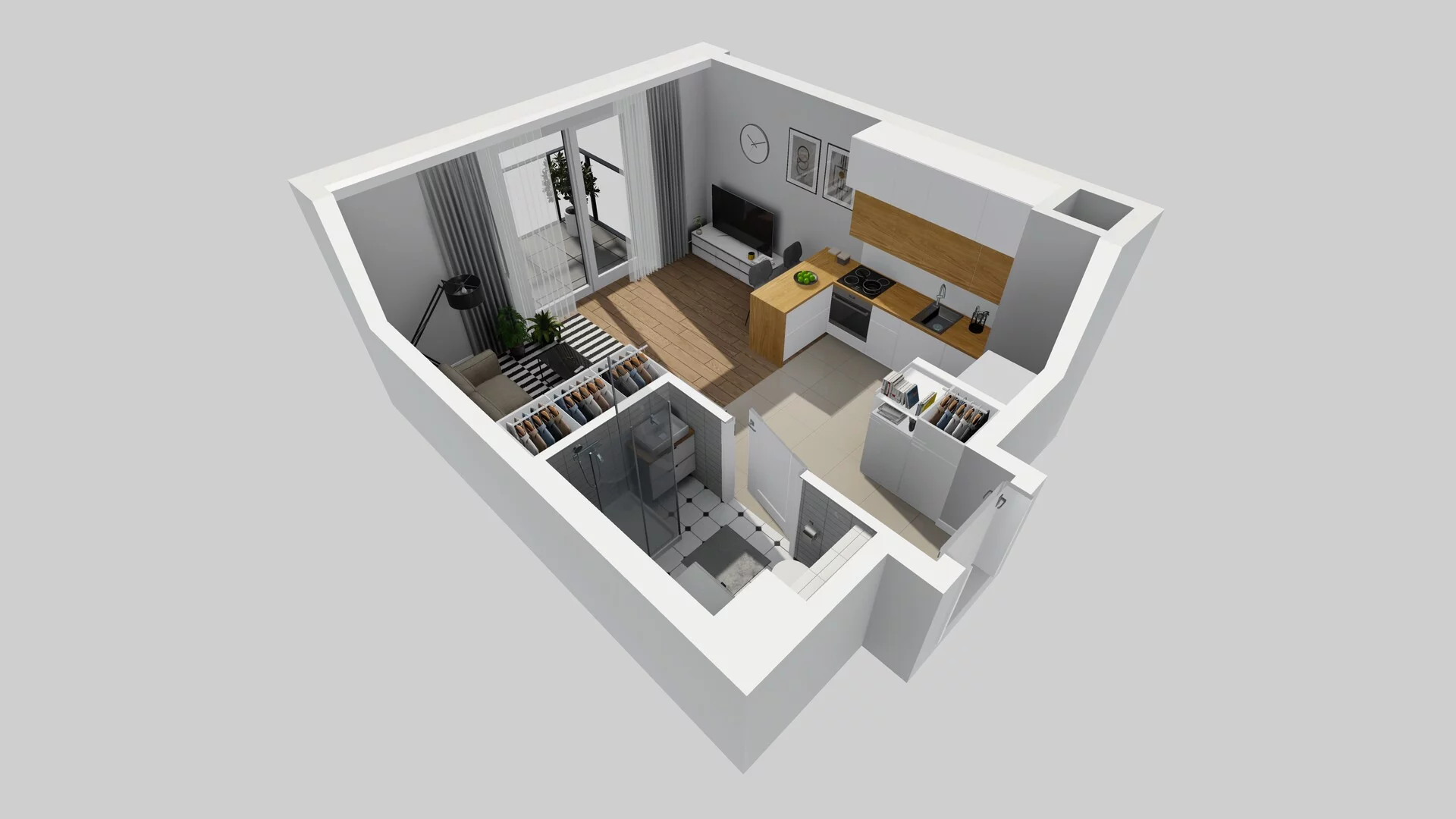 1 pokój, mieszkanie 26,63 m², piętro 3, oferta nr C/35, Metro Zachód 8 bud. A, C, Warszawa, Bemowo, Chrzanów, ul. Szeligowska