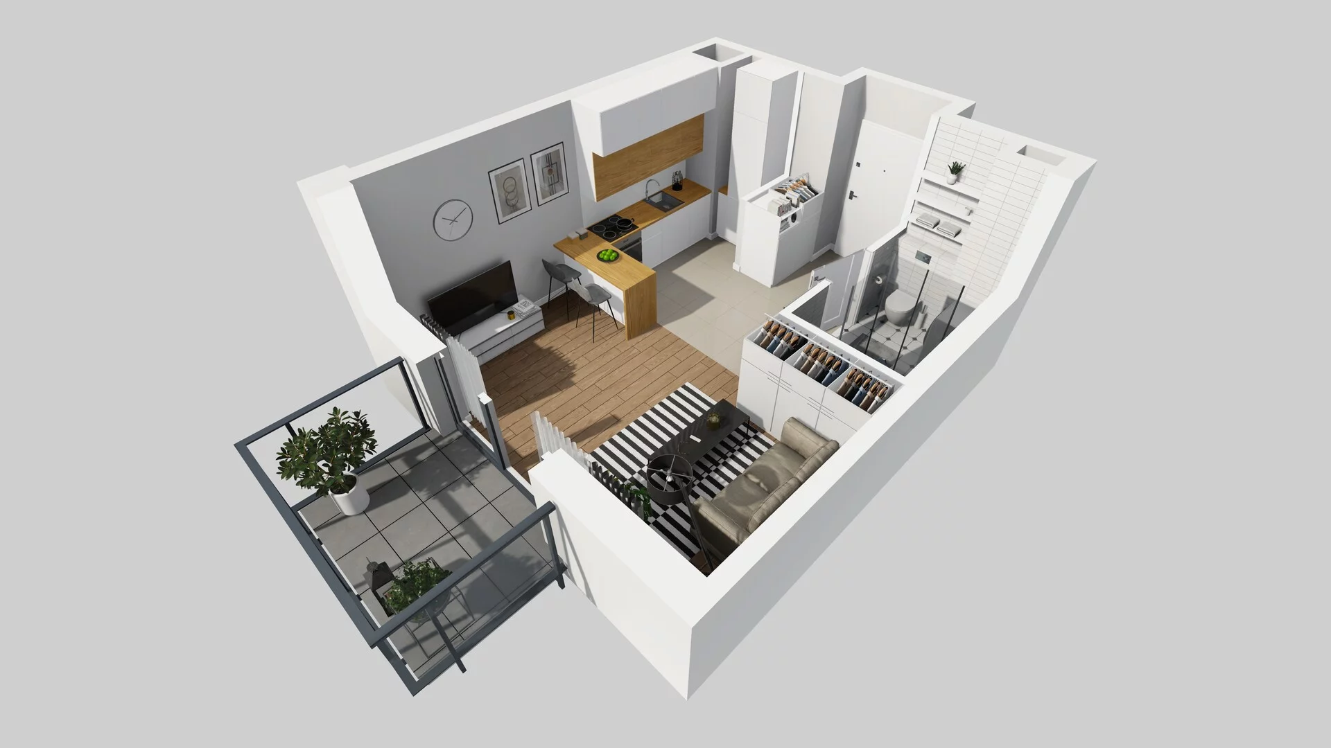 1 pokój, mieszkanie 26,63 m², piętro 3, oferta nr C/35, Metro Zachód 8 bud. A, C, Warszawa, Bemowo, Chrzanów, ul. Szeligowska