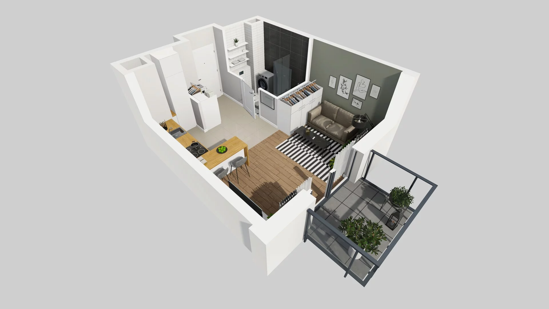 1 pokój, mieszkanie 26,63 m², piętro 3, oferta nr C/35, Metro Zachód 8 bud. A, C, Warszawa, Bemowo, Chrzanów, ul. Szeligowska