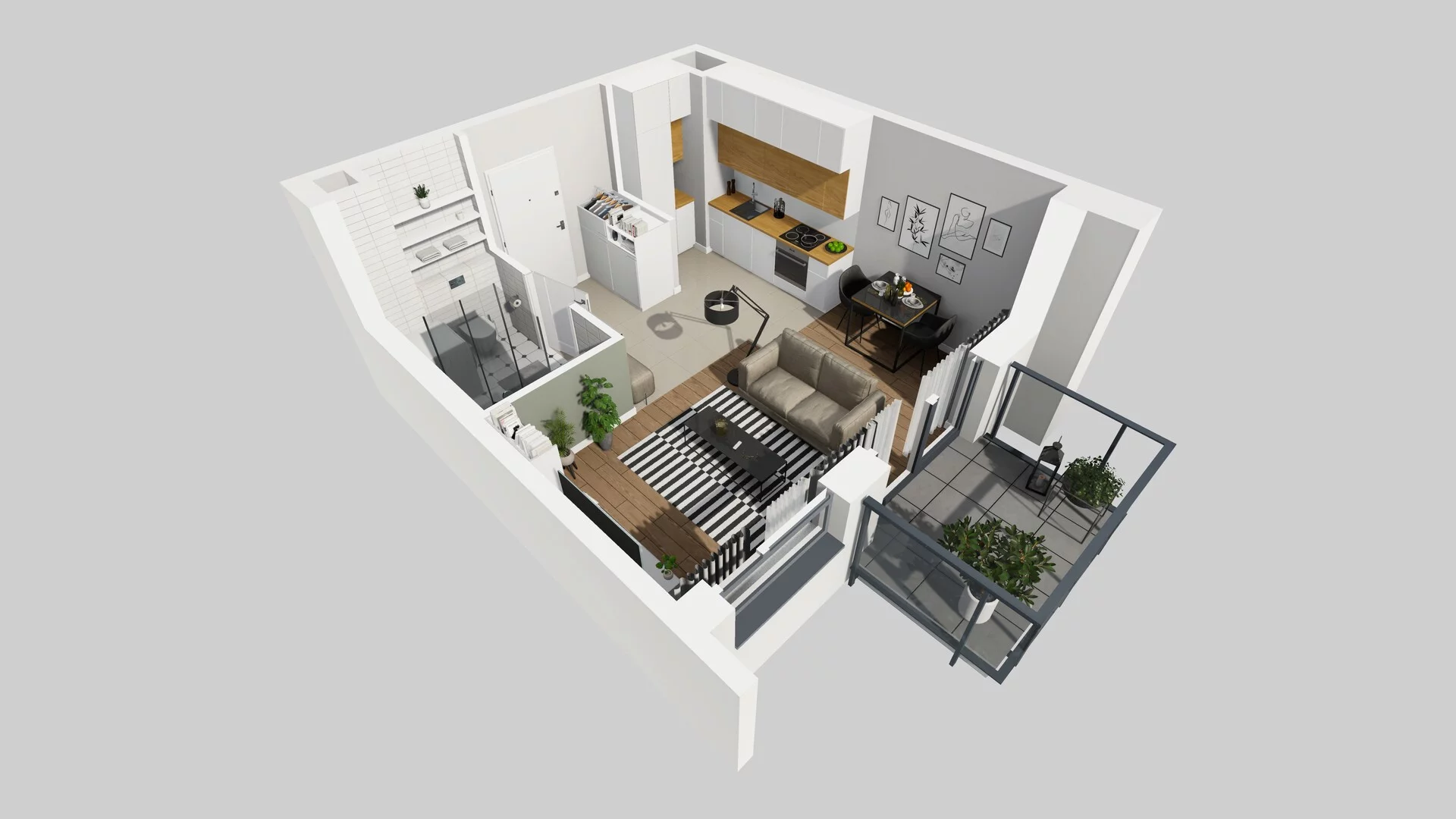 1 pokój, mieszkanie 28,82 m², piętro 1, oferta nr C/56, Metro Zachód 8 bud. A, C, Warszawa, Bemowo, Chrzanów, ul. Szeligowska
