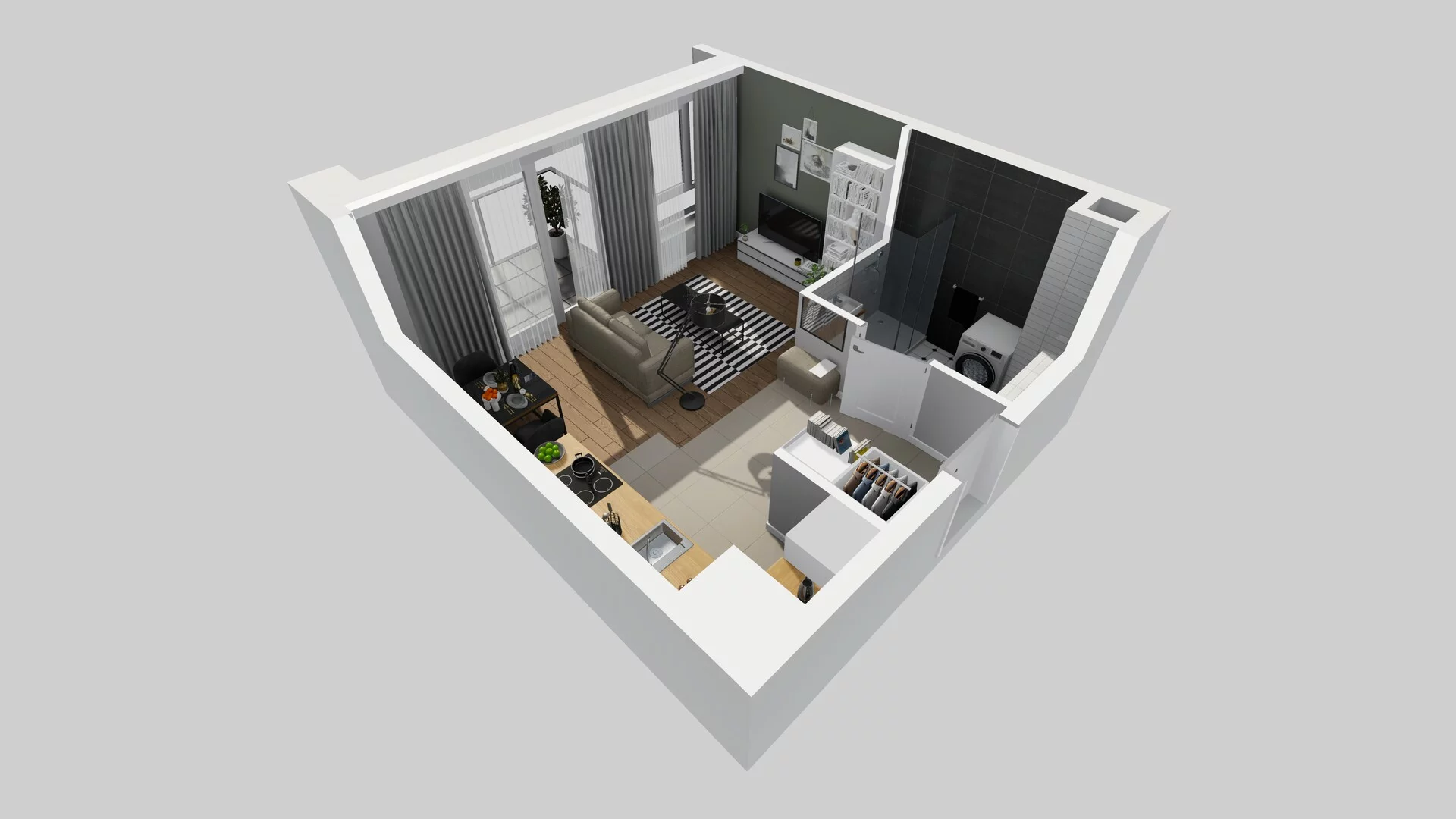 1 pokój, mieszkanie 28,82 m², piętro 2, oferta nr C/66, Metro Zachód 8 bud. A, C, Warszawa, Bemowo, Chrzanów, ul. Szeligowska