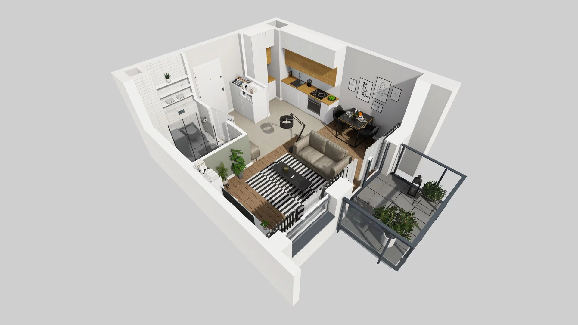 1 pokój, mieszkanie 28,82 m², piętro 3, oferta nr C/76, Metro Zachód 8 bud. A, C, Warszawa, Bemowo, Chrzanów, ul. Szeligowska