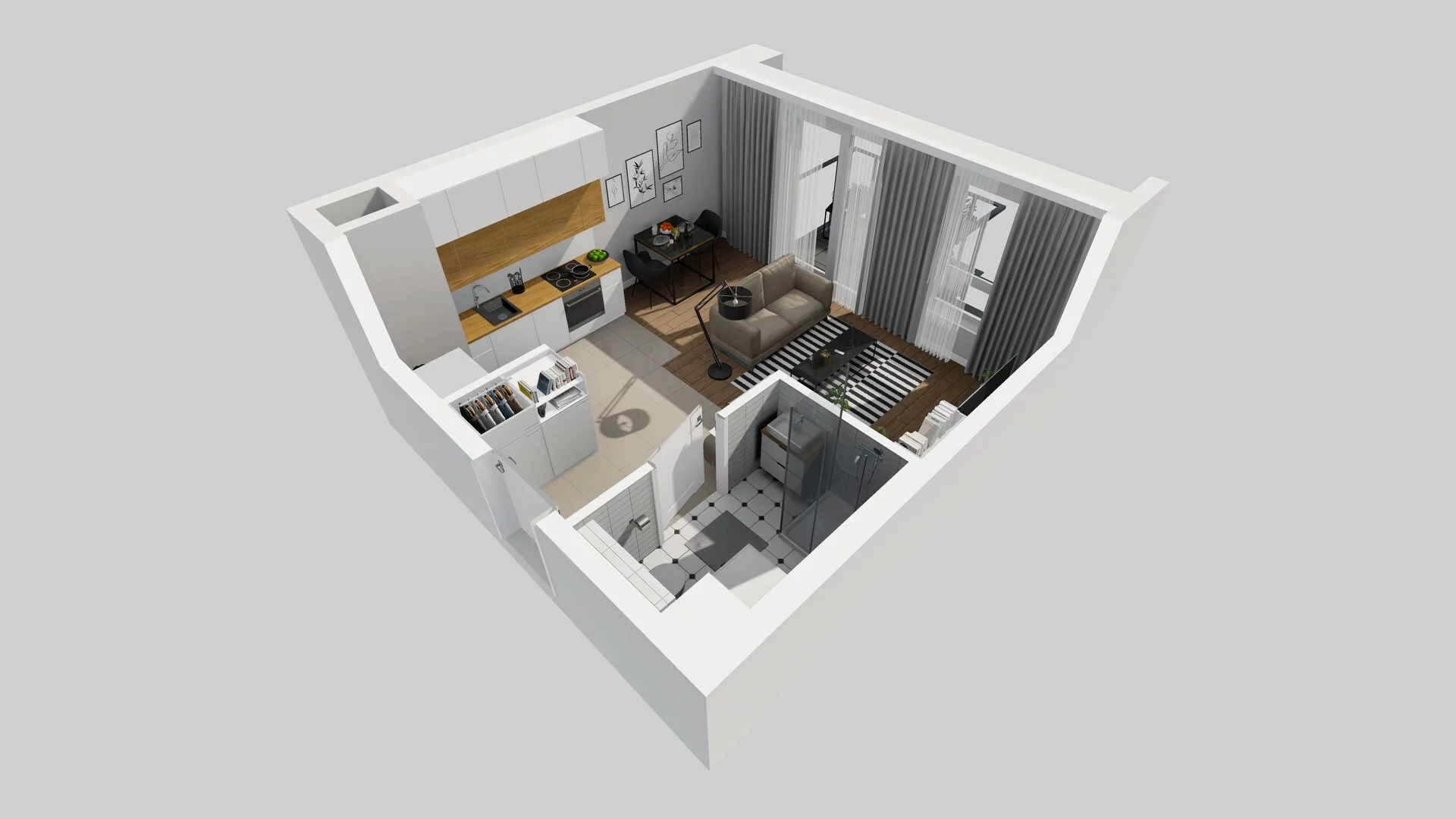 1 pokój, mieszkanie 28,82 m², piętro 3, oferta nr C/76, Metro Zachód 8 bud. A, C, Warszawa, Bemowo, Chrzanów, ul. Szeligowska