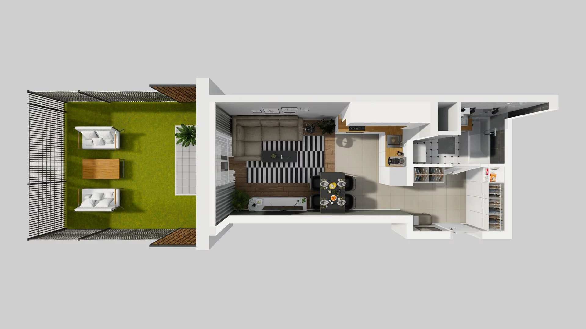 1 pokój, mieszkanie 29,55 m², parter, oferta nr D/5, Osiedle Rapsodia 2, Wrocław, Karłowice-Różanka, Różanka, ul. Wołowska 5