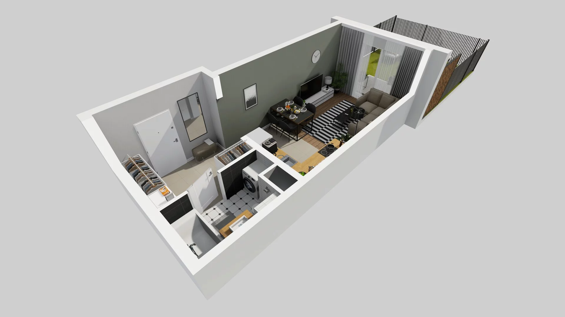 1 pokój, mieszkanie 29,55 m², parter, oferta nr D/5, Osiedle Rapsodia 2, Wrocław, Karłowice-Różanka, Różanka, ul. Wołowska 5