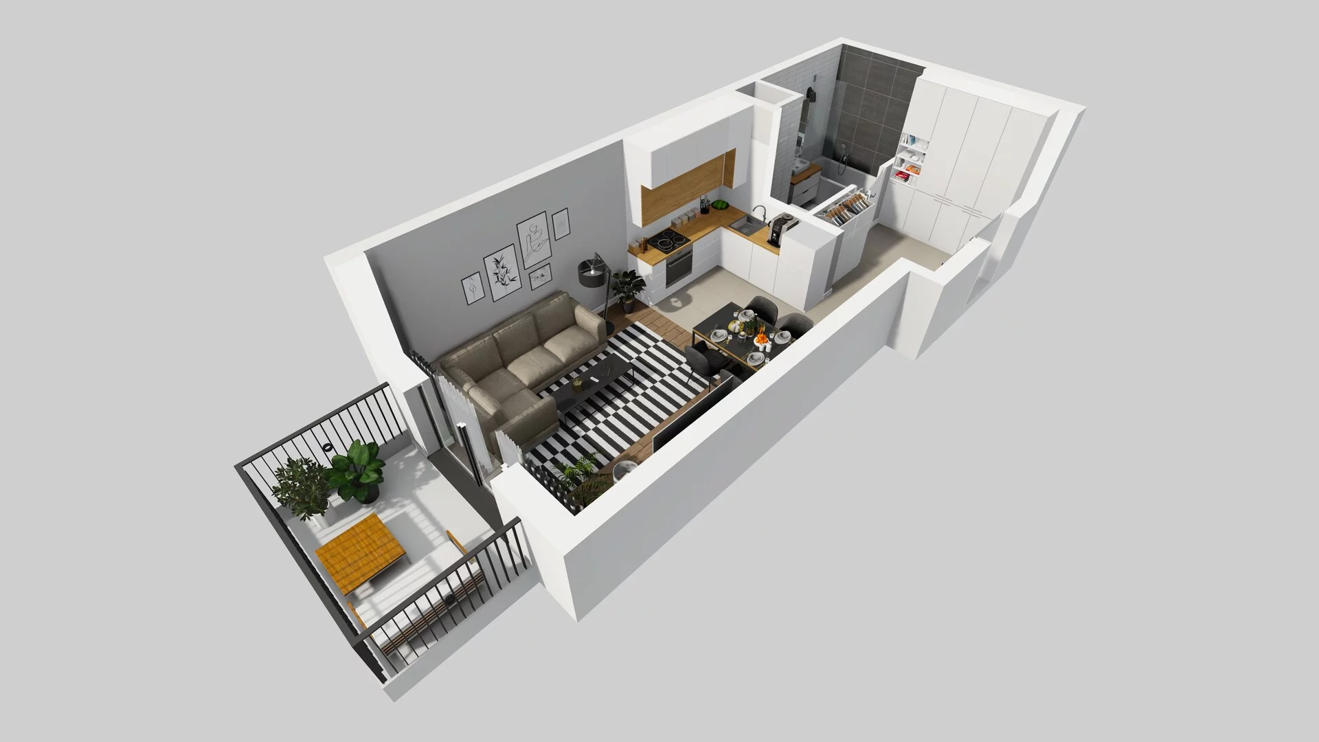 1 pokój, mieszkanie 29,55 m², piętro 2, oferta nr D/17, Osiedle Rapsodia 2, Wrocław, Karłowice-Różanka, Różanka, ul. Wołowska 5