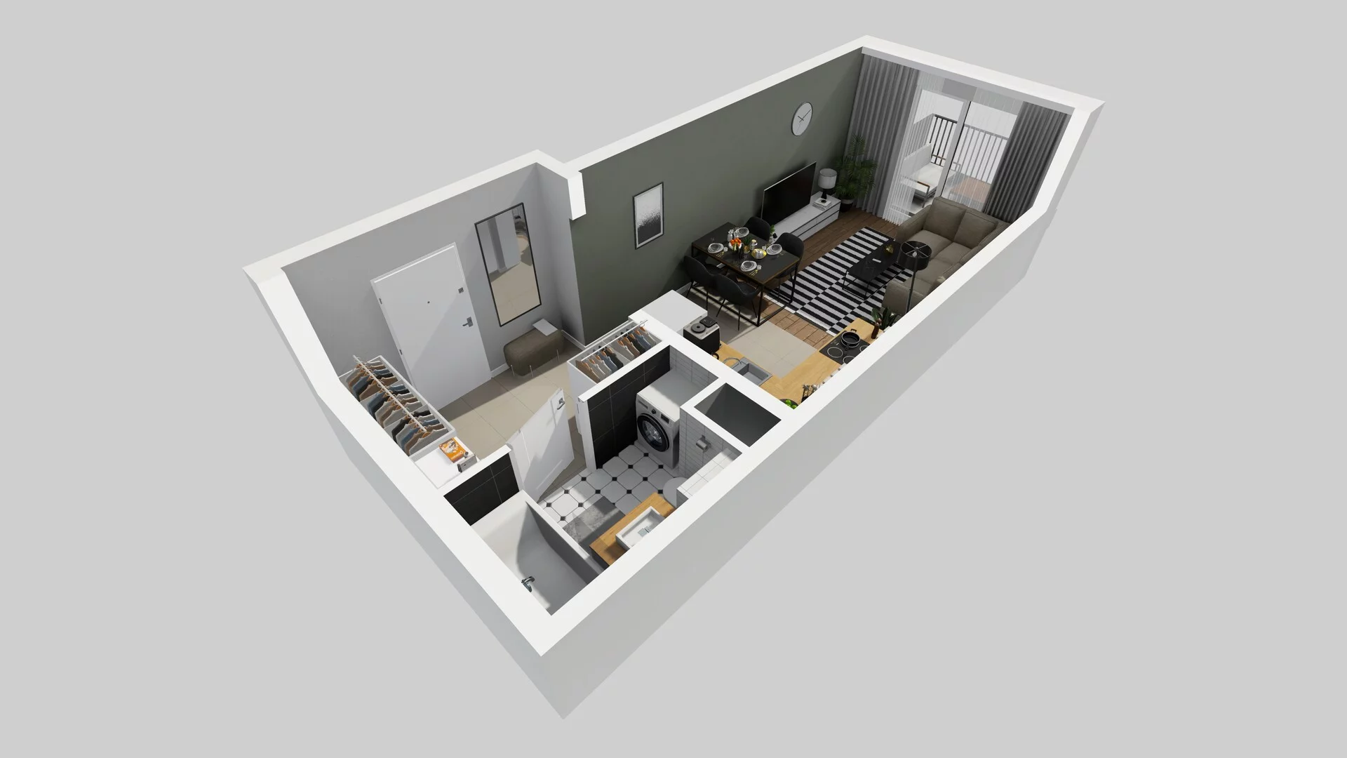1 pokój, mieszkanie 29,55 m², piętro 2, oferta nr D/17, Osiedle Rapsodia 2, Wrocław, Karłowice-Różanka, Różanka, ul. Wołowska 5