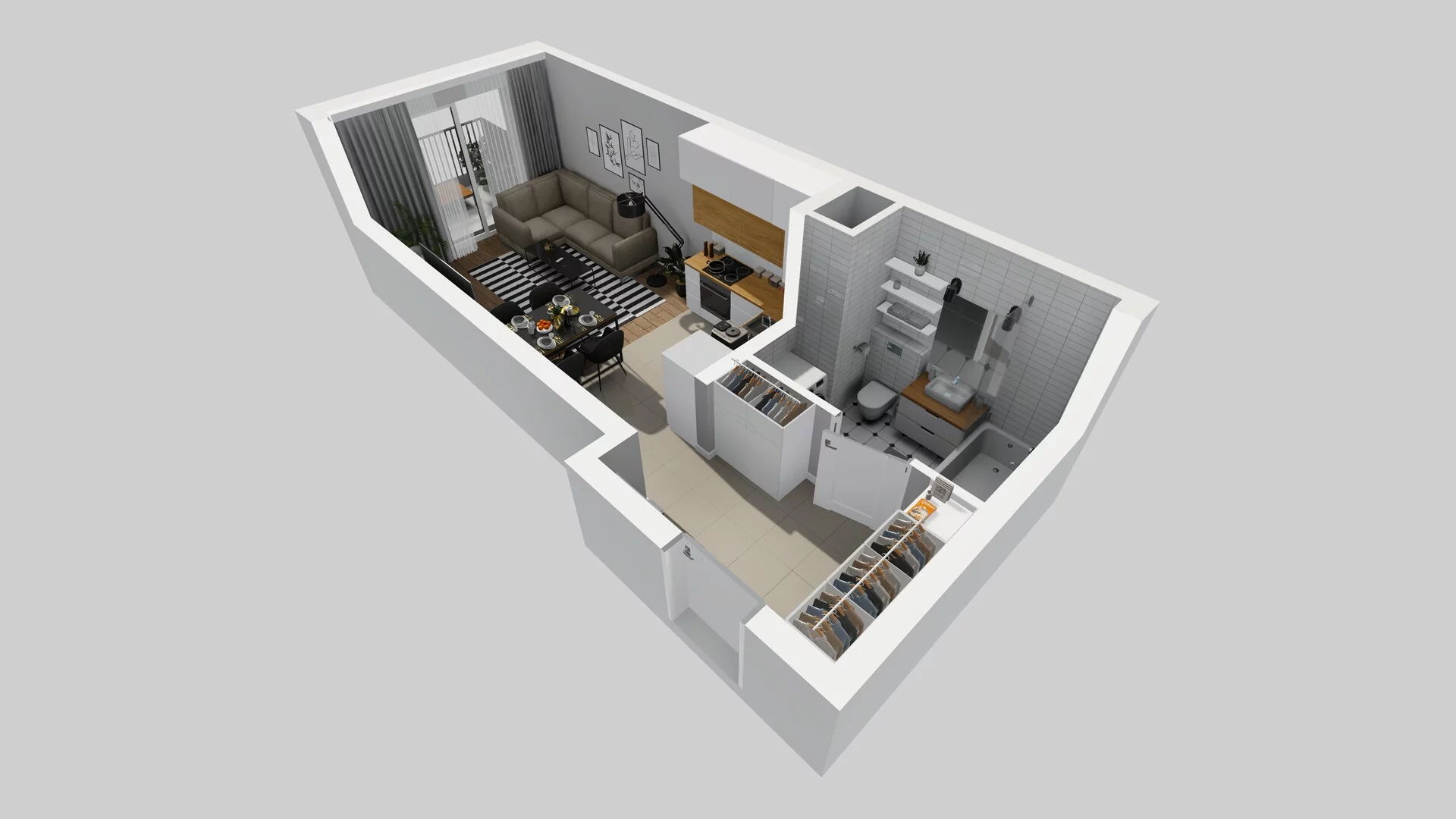 1 pokój, mieszkanie 29,55 m², piętro 4, oferta nr D/29, Osiedle Rapsodia 2, Wrocław, Karłowice-Różanka, Różanka, ul. Wołowska 5