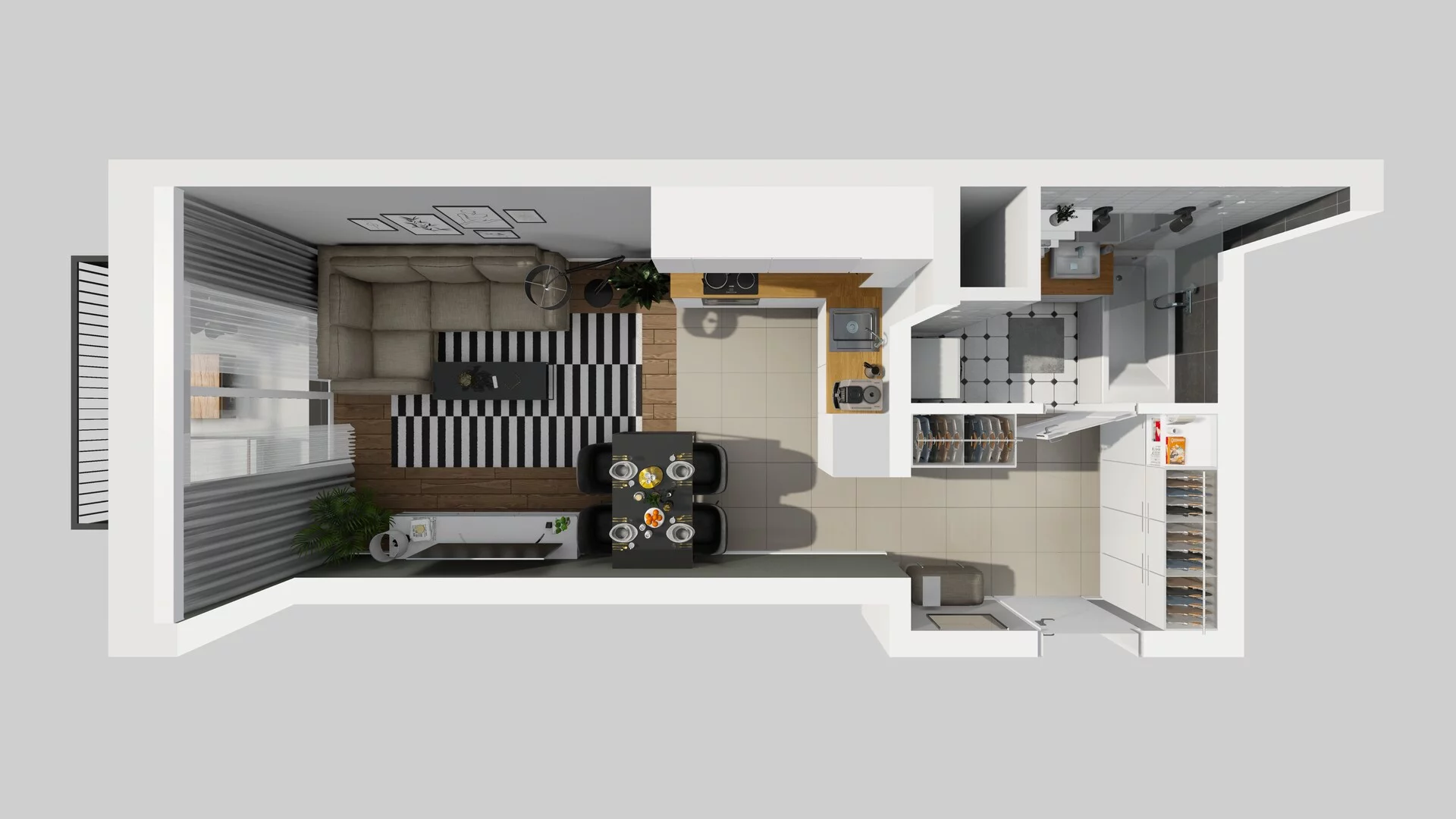 1 pokój, mieszkanie 29,55 m², piętro 5, oferta nr D/35, Osiedle Rapsodia 2, Wrocław, Karłowice-Różanka, Różanka, ul. Wołowska 5