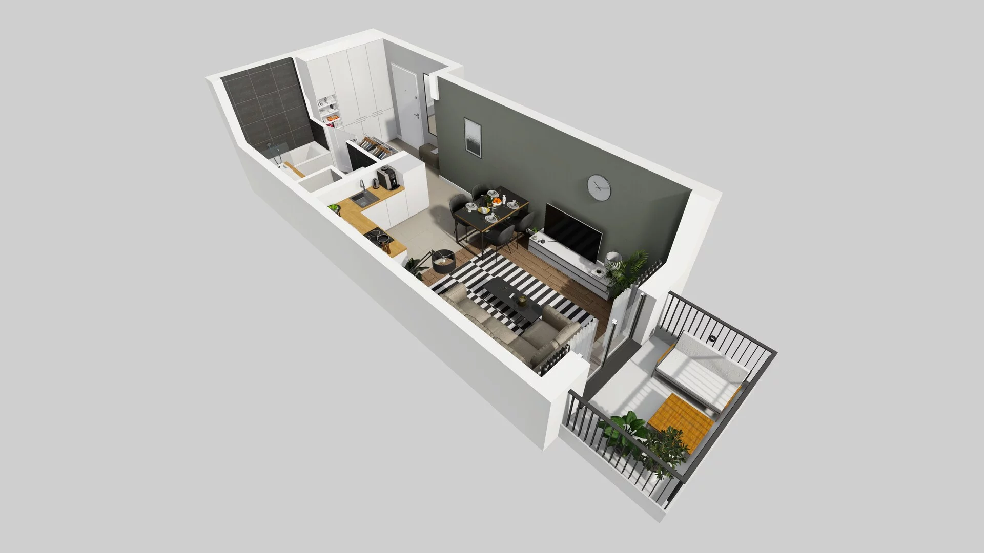 1 pokój, mieszkanie 29,55 m², piętro 5, oferta nr D/35, Osiedle Rapsodia 2, Wrocław, Karłowice-Różanka, Różanka, ul. Wołowska 5