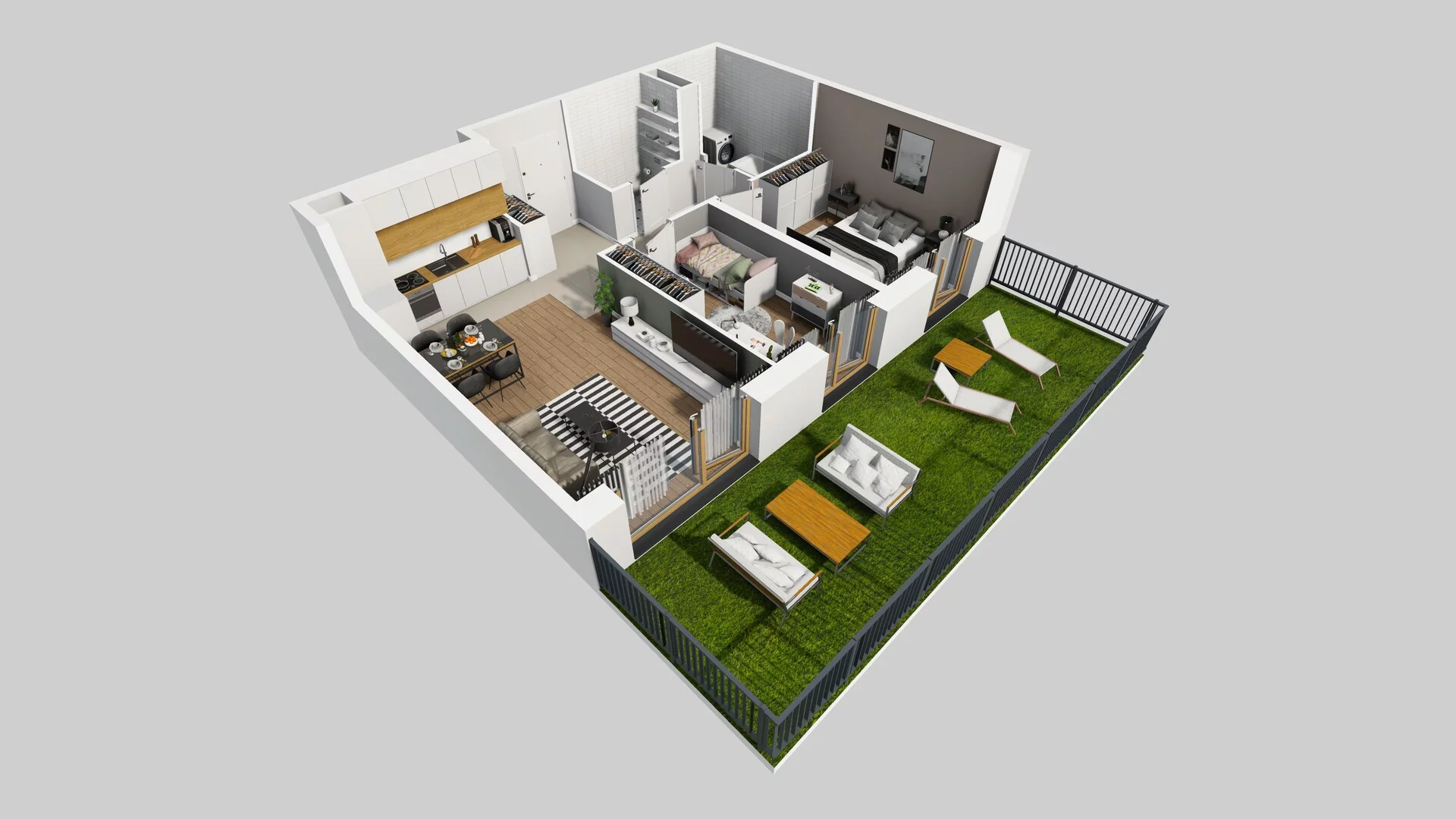 2 pokoje, mieszkanie 48,26 m², parter, oferta nr E/6, Osiedle Górka Narodowa, Kraków, Prądnik Biały, Górka Narodowa, ul. Andrzeja Zauchy