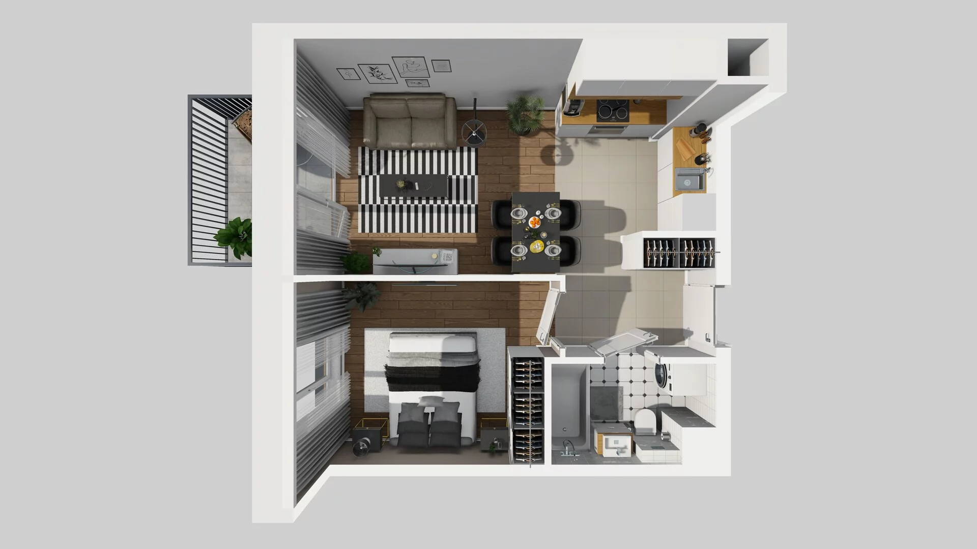 2 pokoje, mieszkanie 55,57 m², piętro 1, oferta nr F/27, Osiedle Górka Narodowa, Kraków, Prądnik Biały, Górka Narodowa, ul. Andrzeja Zauchy
