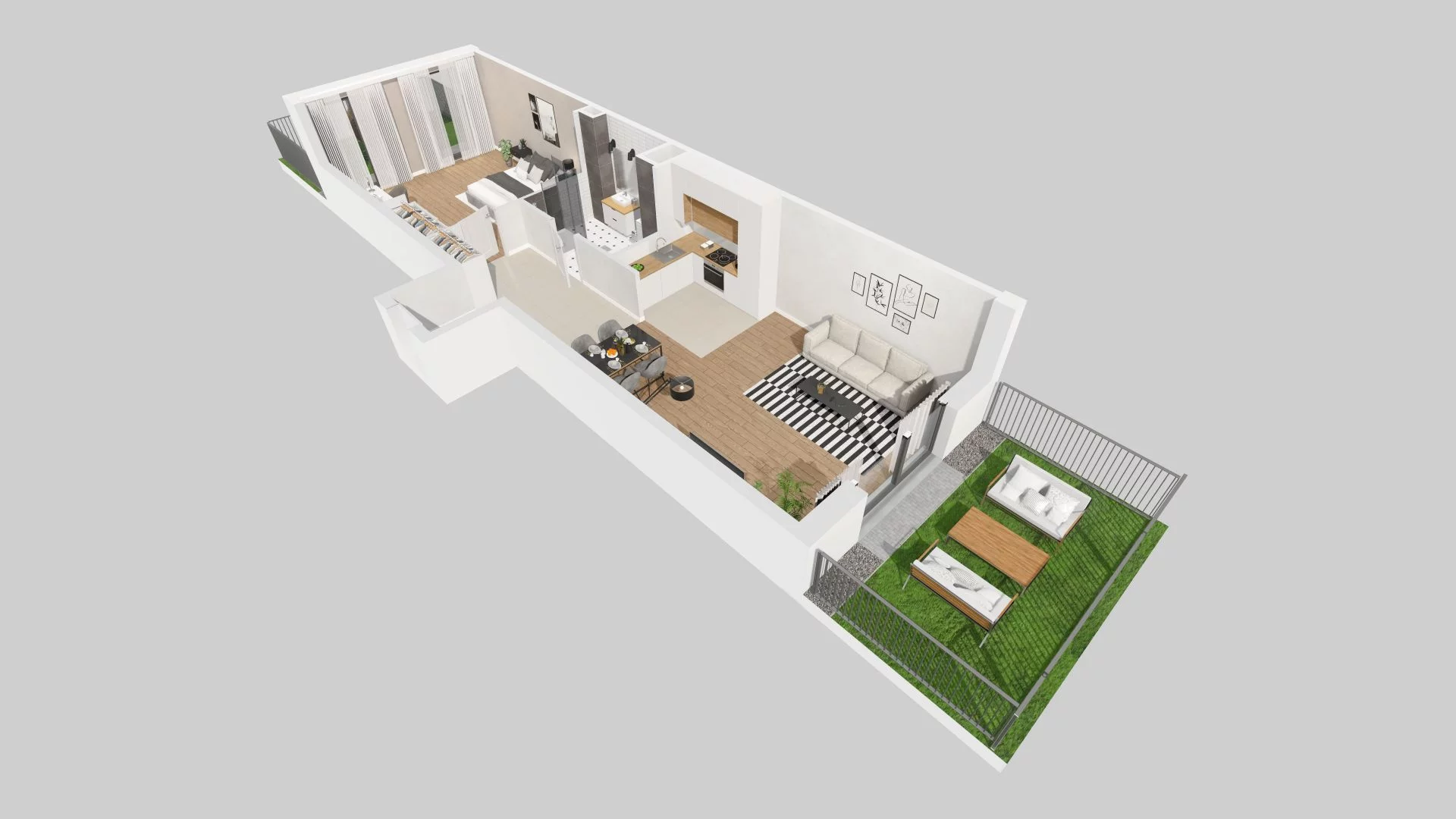 2 pokoje, mieszkanie 69,65 m², parter, oferta nr F/48, Osiedle Górka Narodowa, Kraków, Prądnik Biały, Górka Narodowa, ul. Andrzeja Zauchy