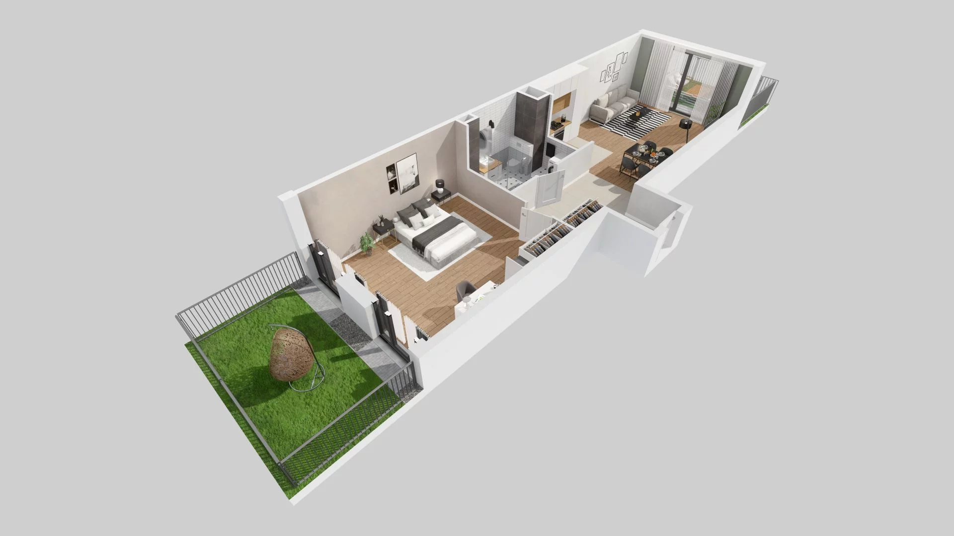 2 pokoje, mieszkanie 69,65 m², parter, oferta nr F/48, Osiedle Górka Narodowa, Kraków, Prądnik Biały, Górka Narodowa, ul. Andrzeja Zauchy