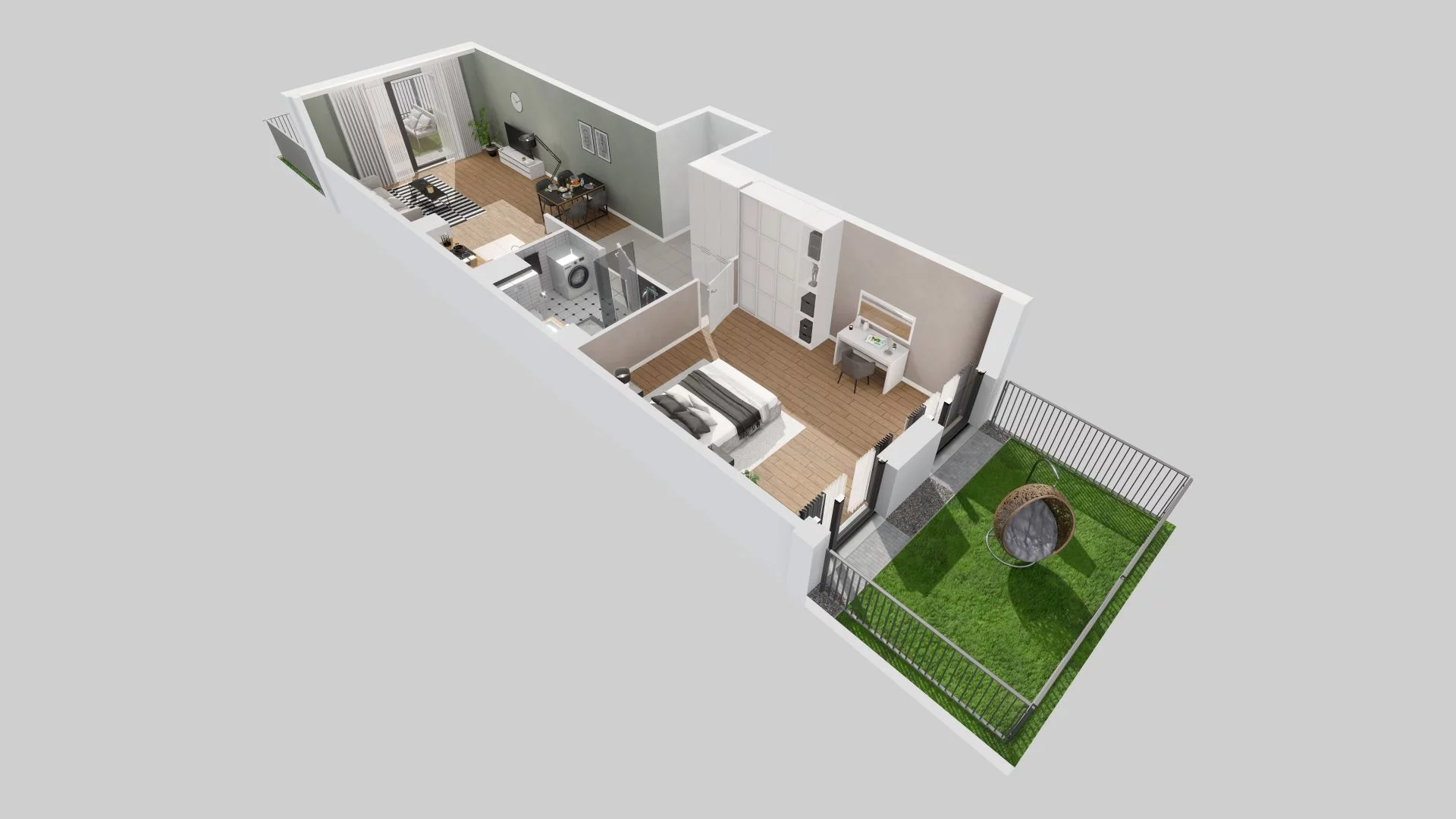 2 pokoje, mieszkanie 69,65 m², parter, oferta nr F/48, Osiedle Górka Narodowa, Kraków, Prądnik Biały, Górka Narodowa, ul. Andrzeja Zauchy