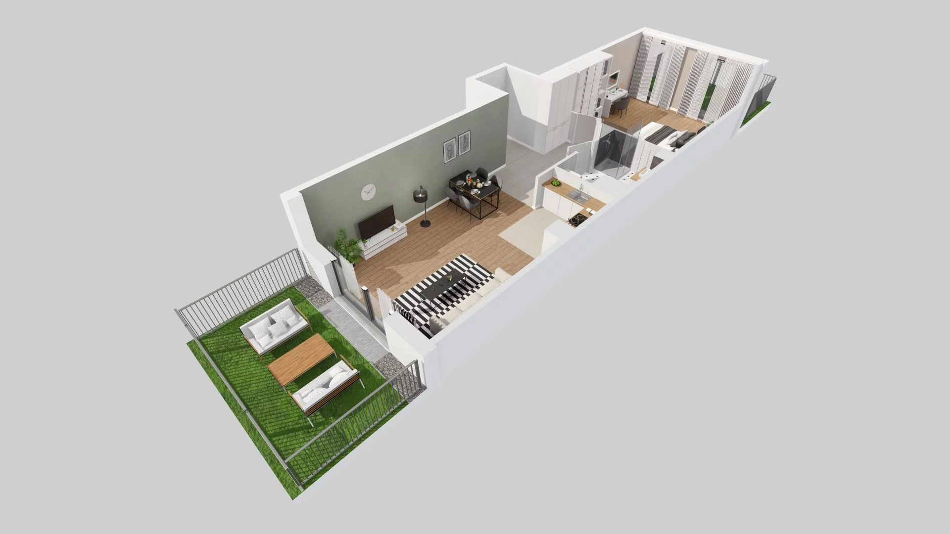 2 pokoje, mieszkanie 69,65 m², parter, oferta nr F/48, Osiedle Górka Narodowa, Kraków, Prądnik Biały, Górka Narodowa, ul. Andrzeja Zauchy