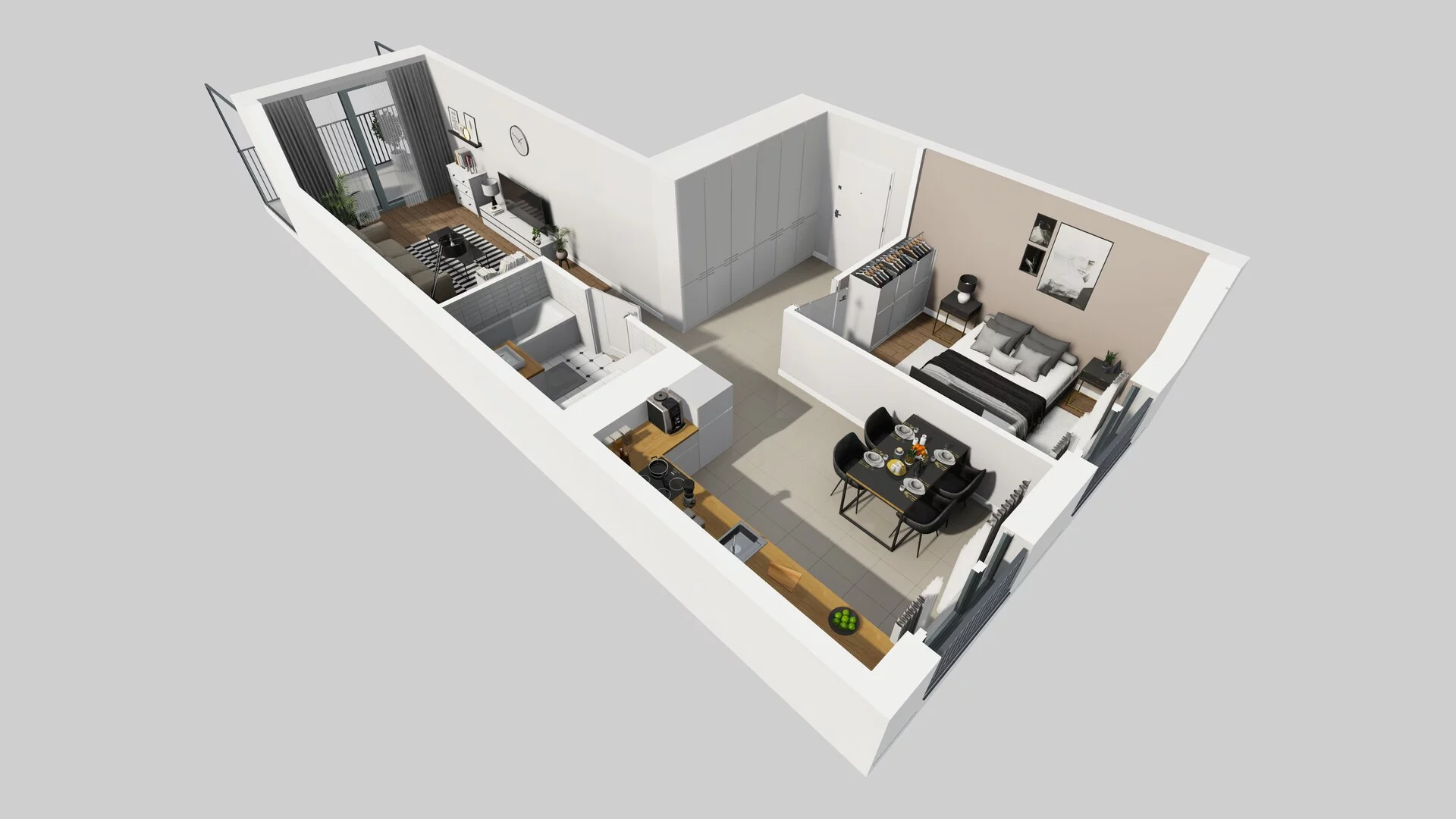 2 pokoje, mieszkanie 54,08 m², piętro 1, oferta nr I/32, Osiedle Górka Narodowa, Kraków, Prądnik Biały, Górka Narodowa, ul. Andrzeja Zauchy