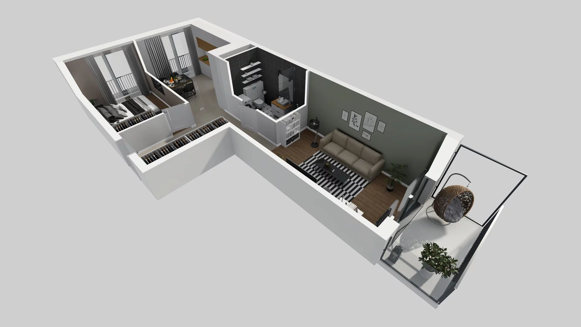 2 pokoje, mieszkanie 54,08 m², piętro 2, oferta nr I/35, Osiedle Górka Narodowa, Kraków, Prądnik Biały, Górka Narodowa, ul. Andrzeja Zauchy