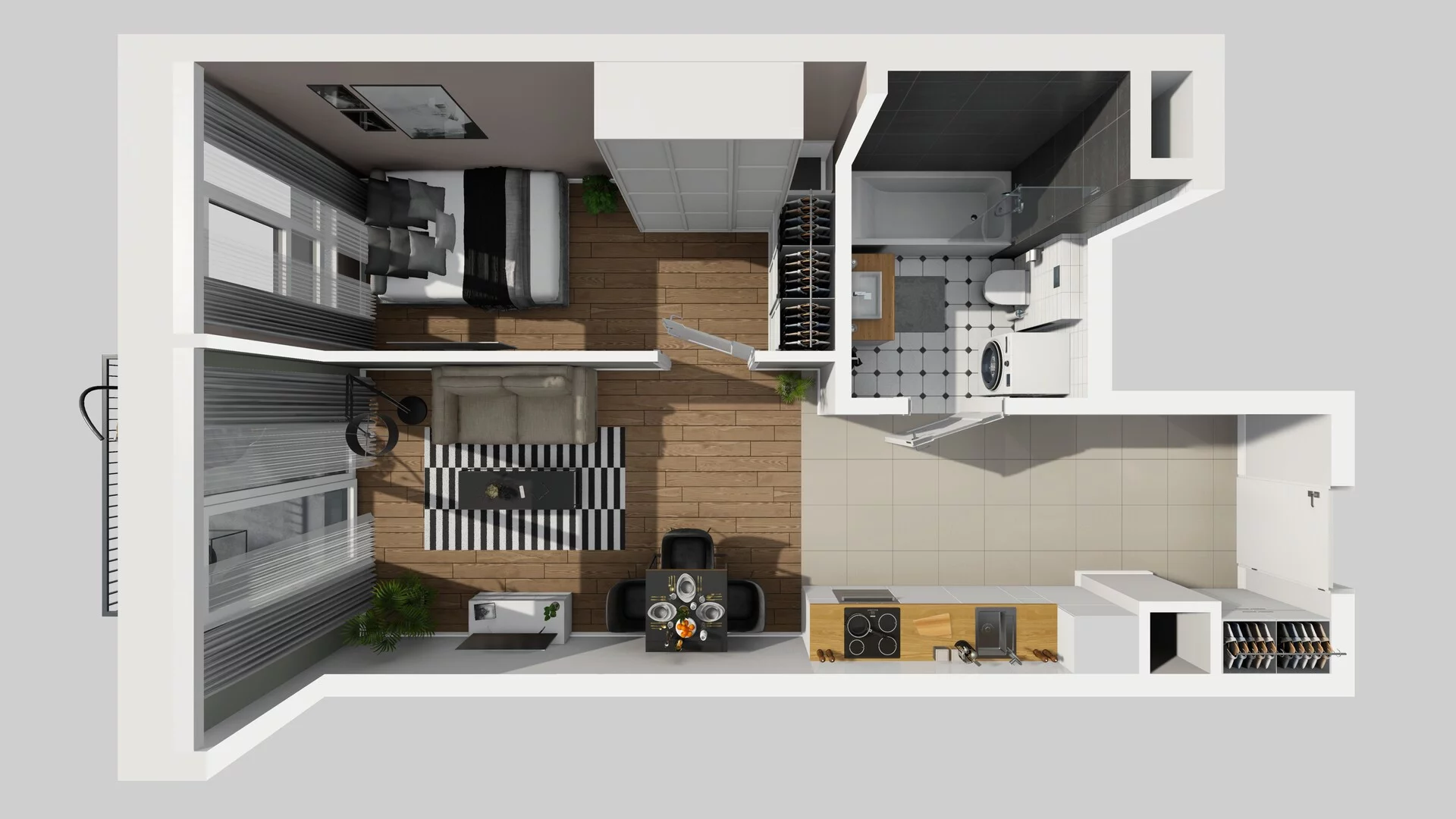 2 pokoje, mieszkanie 39,25 m², piętro 1, oferta nr A/4, Mokotów Sportowy 3, Warszawa, Mokotów, Augustówka, ul. Antoniewska