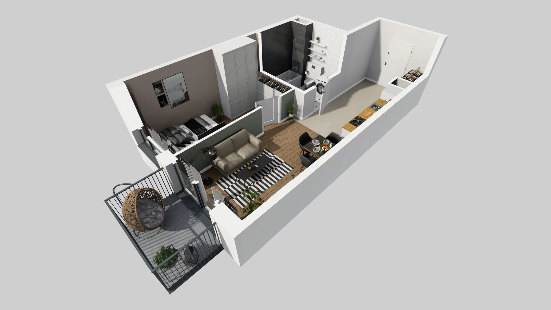 2 pokoje, mieszkanie 39,25 m², piętro 1, oferta nr A/4, Mokotów Sportowy 3, Warszawa, Mokotów, Augustówka, ul. Antoniewska