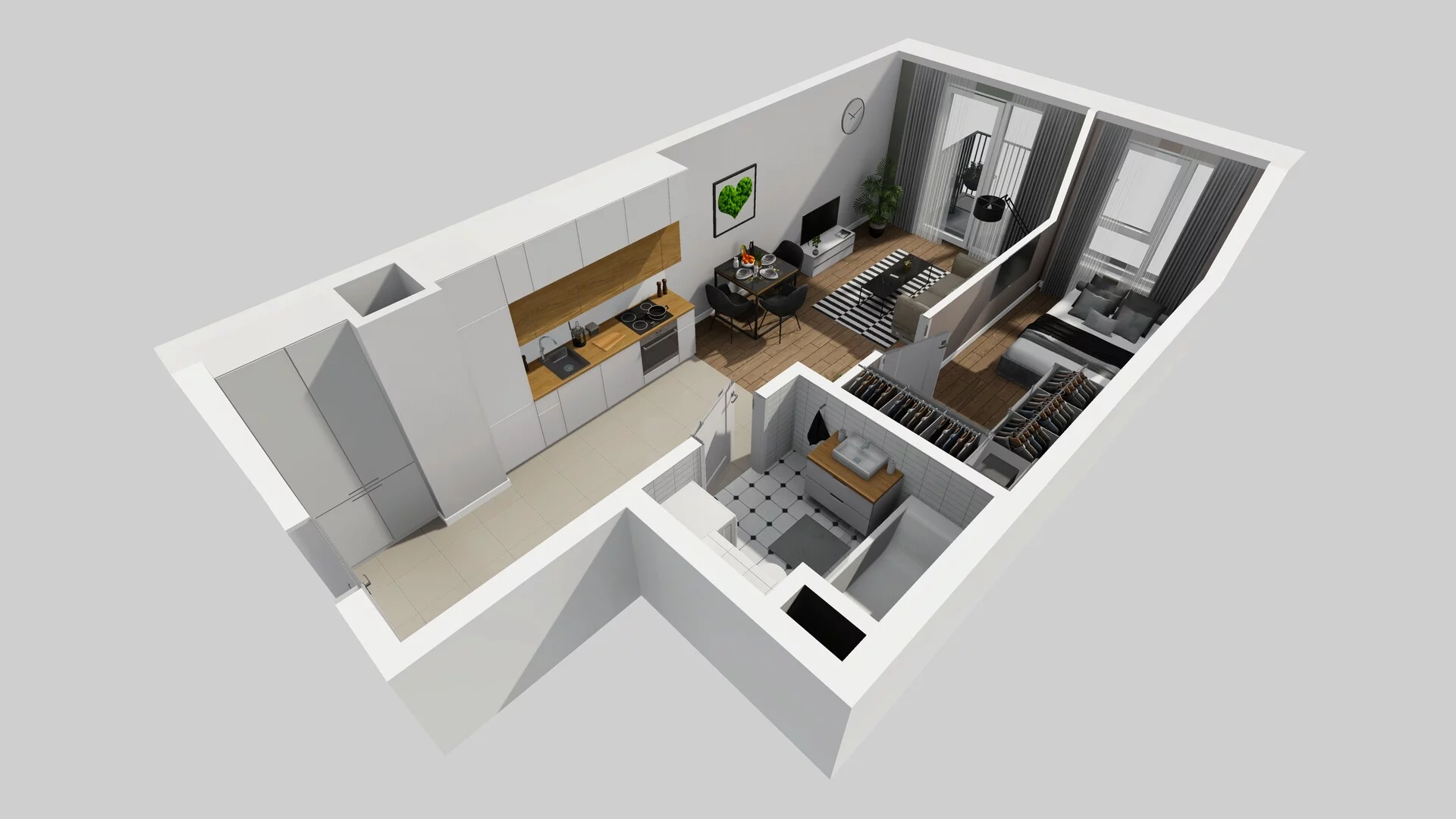 2 pokoje, mieszkanie 39,25 m², piętro 1, oferta nr A/4, Mokotów Sportowy 3, Warszawa, Mokotów, Augustówka, ul. Antoniewska
