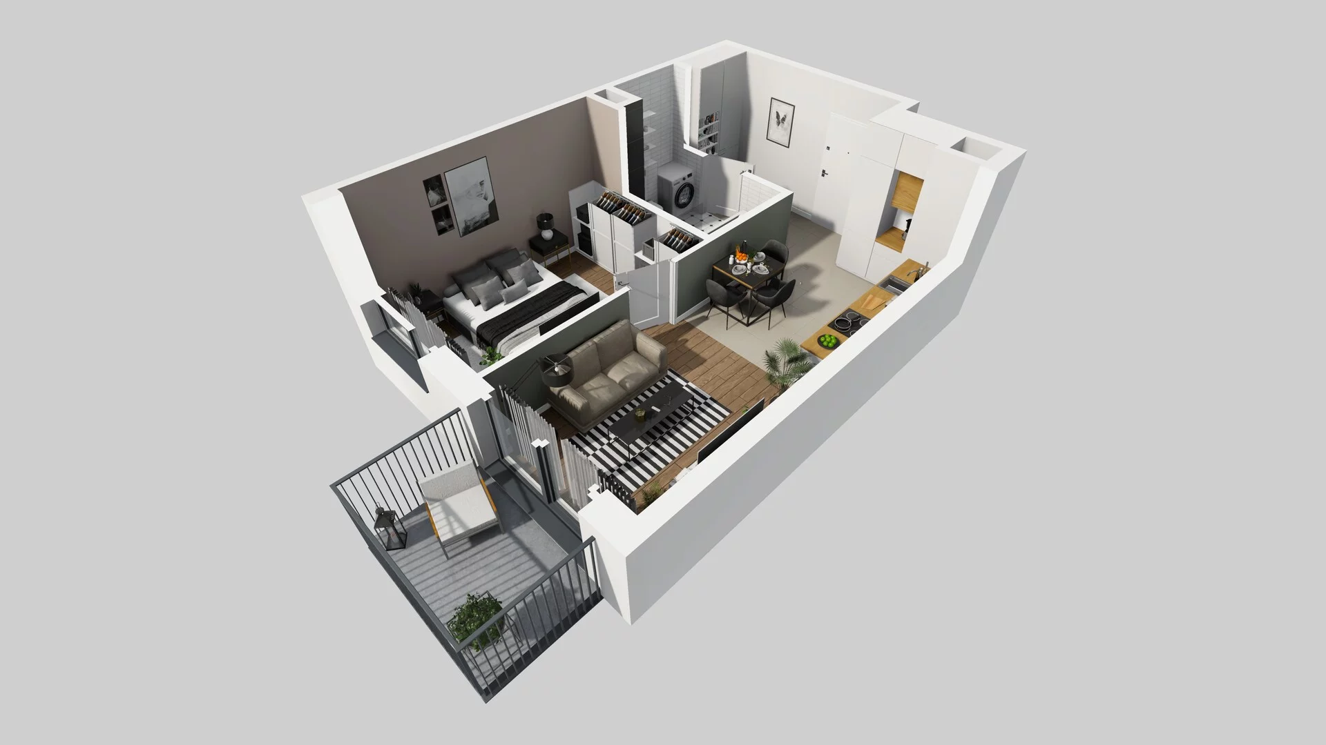 2 pokoje, mieszkanie 37,77 m², piętro 2, oferta nr A/16, Mokotów Sportowy 3, Warszawa, Mokotów, Augustówka, ul. Antoniewska