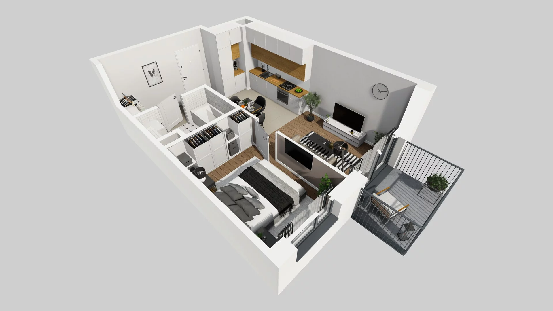 2 pokoje, mieszkanie 37,77 m², piętro 2, oferta nr A/16, Mokotów Sportowy 3, Warszawa, Mokotów, Augustówka, ul. Antoniewska