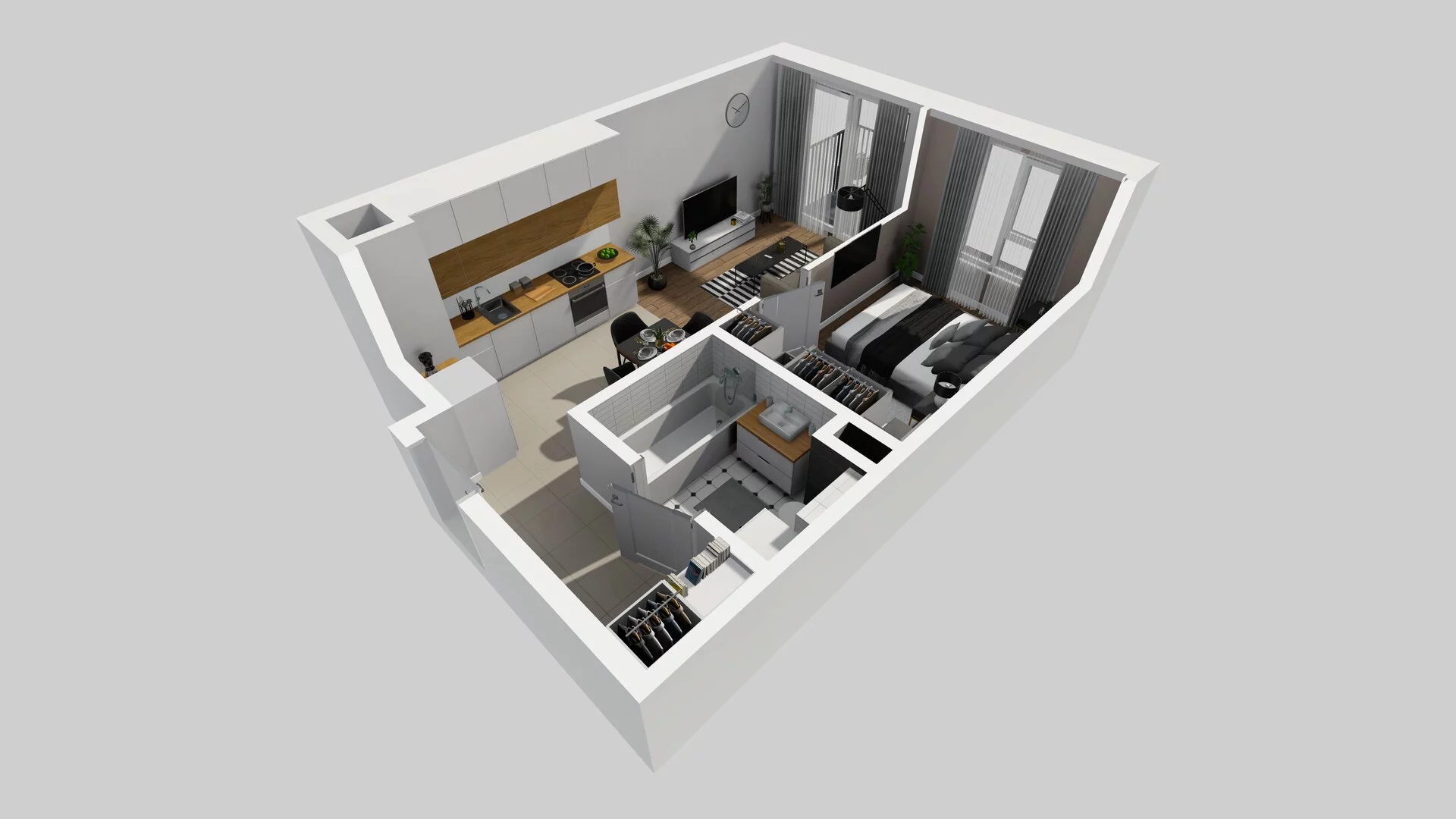 2 pokoje, mieszkanie 37,77 m², piętro 2, oferta nr A/16, Mokotów Sportowy 3, Warszawa, Mokotów, Augustówka, ul. Antoniewska
