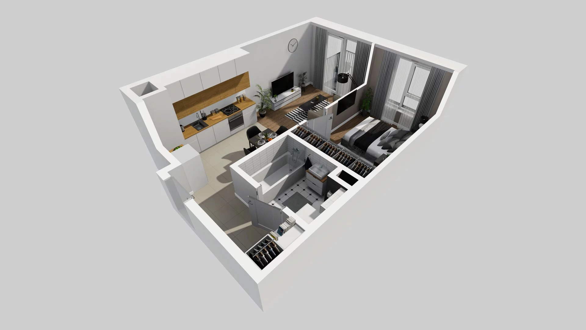 2 pokoje, mieszkanie 37,77 m², piętro 3, oferta nr A/24, Mokotów Sportowy 3, Warszawa, Mokotów, Augustówka, ul. Antoniewska