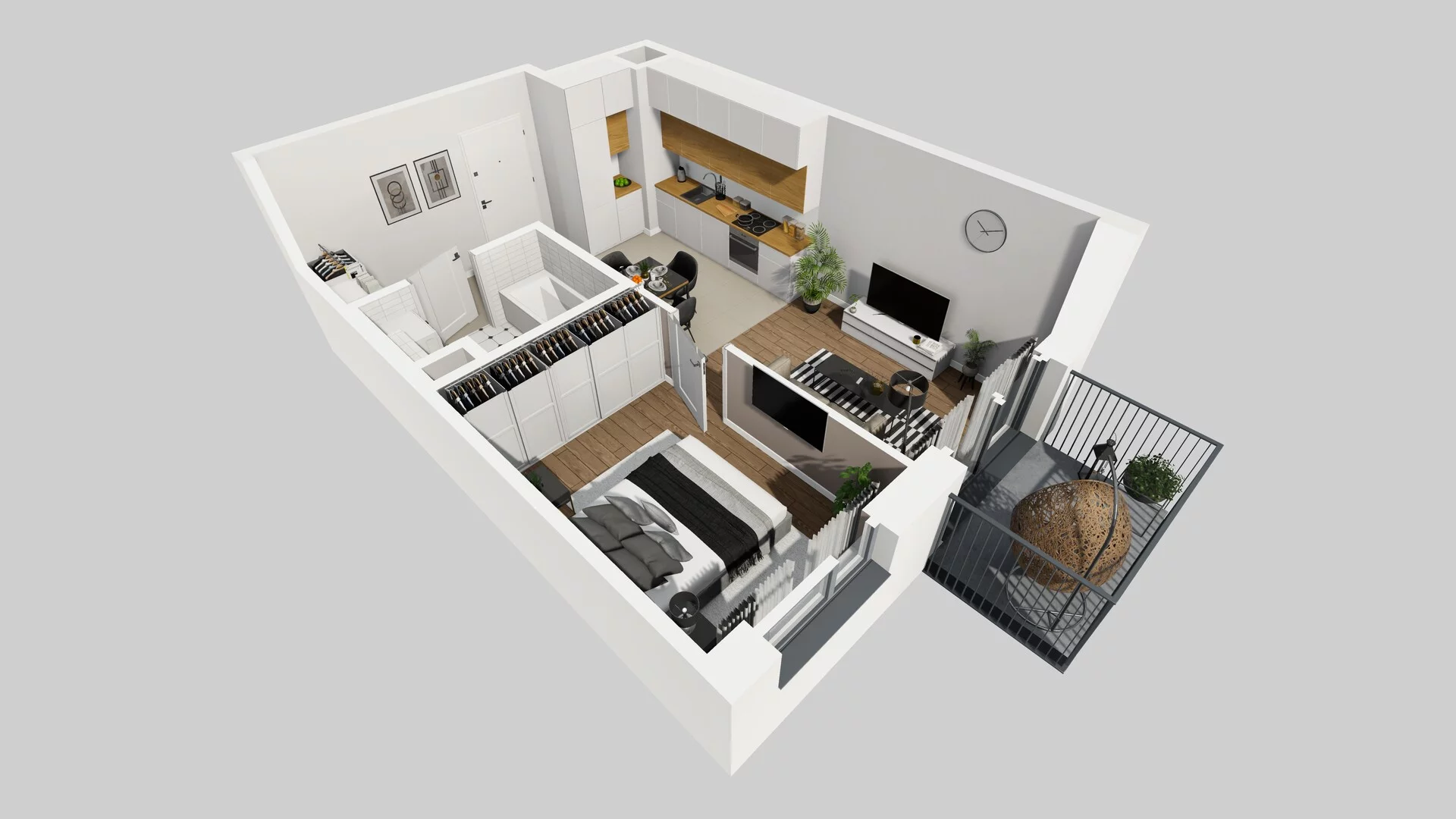 2 pokoje, mieszkanie 37,77 m², piętro 3, oferta nr A/24, Mokotów Sportowy 3, Warszawa, Mokotów, Augustówka, ul. Antoniewska