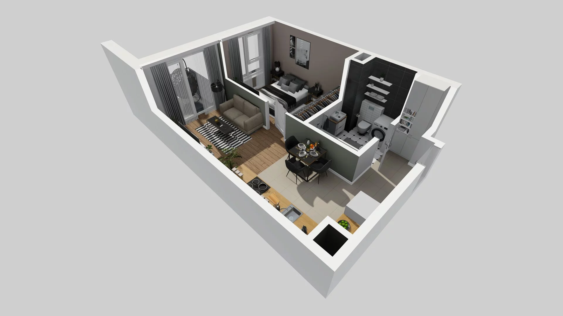 2 pokoje, mieszkanie 38,26 m², piętro 3, oferta nr A/25, Mokotów Sportowy 3, Warszawa, Mokotów, Augustówka, ul. Antoniewska