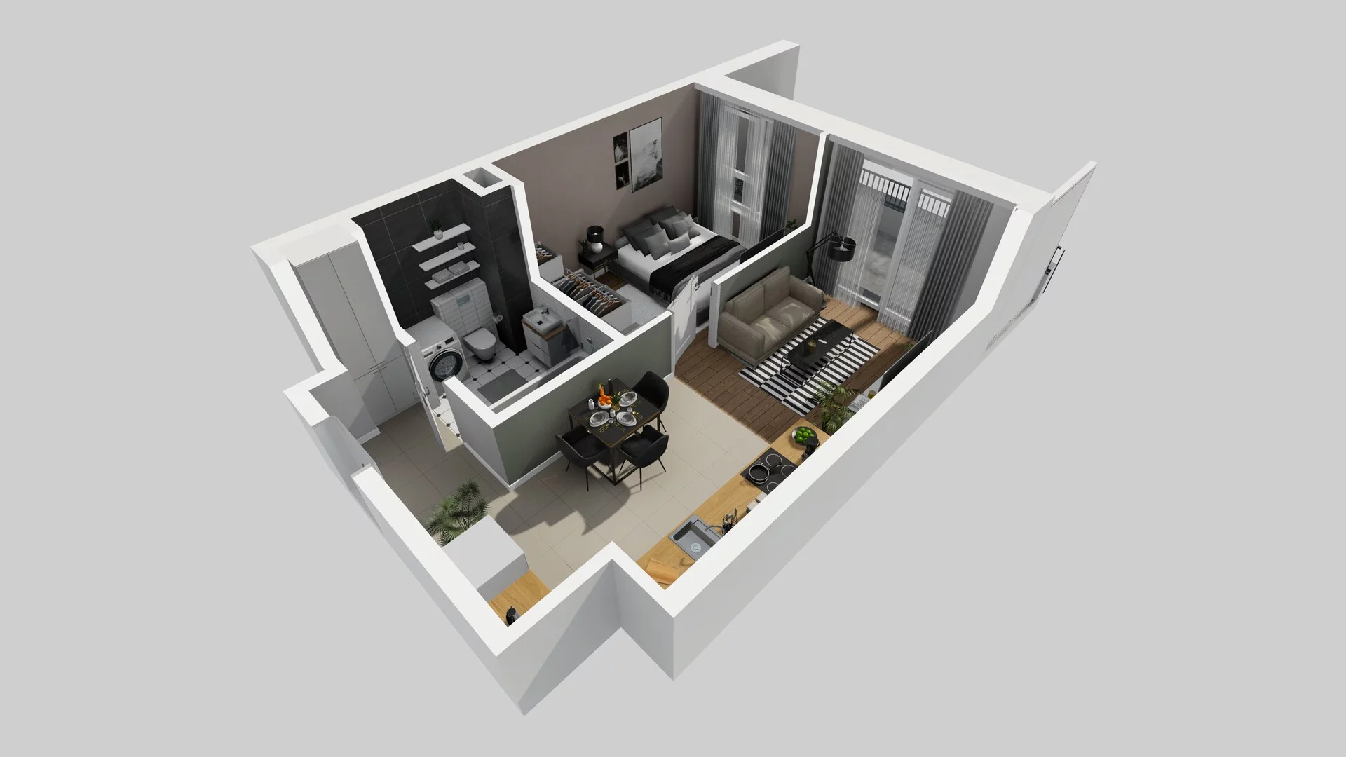 2 pokoje, mieszkanie 37,52 m², piętro 1, oferta nr A/39, Mokotów Sportowy 3, Warszawa, Mokotów, Augustówka, ul. Antoniewska