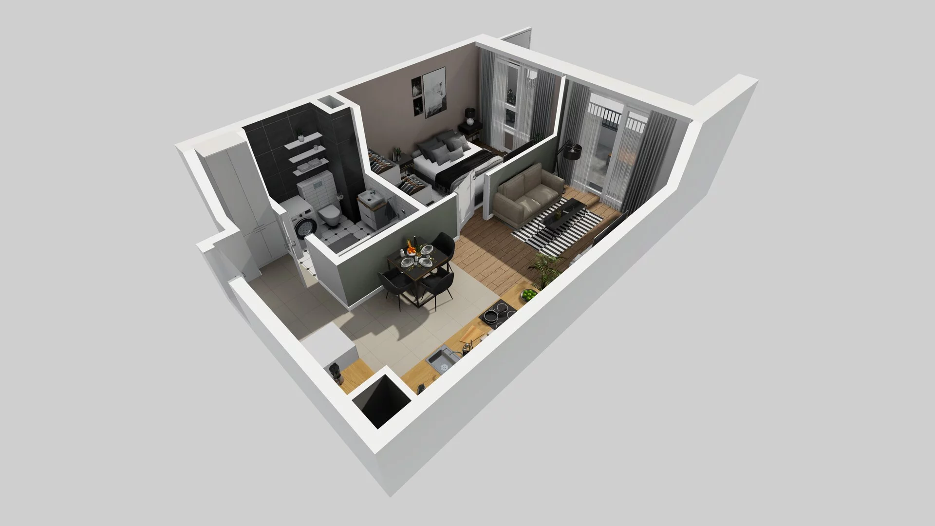 2 pokoje, mieszkanie 38,10 m², piętro 1, oferta nr A/41, Mokotów Sportowy 3, Warszawa, Mokotów, Augustówka, ul. Antoniewska