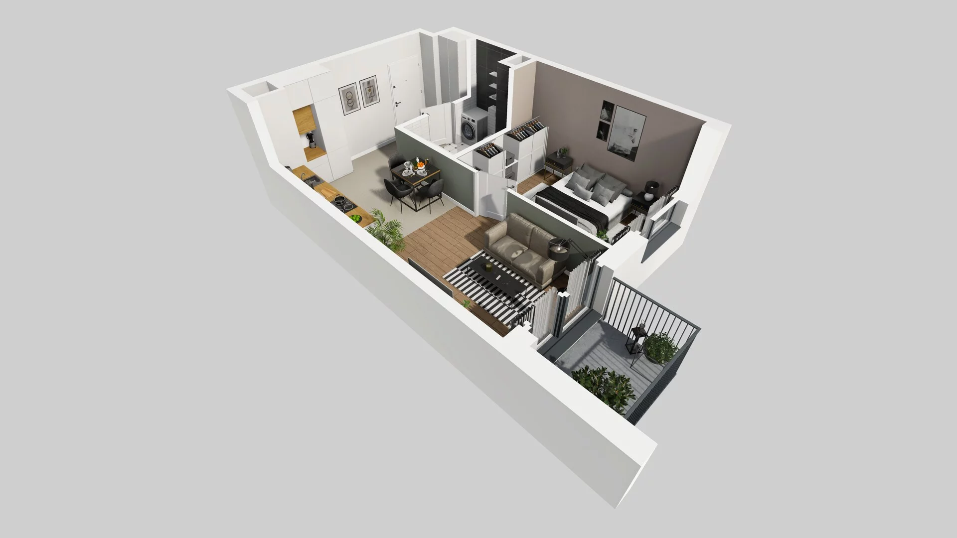 2 pokoje, mieszkanie 38,17 m², piętro 2, oferta nr A/48, Mokotów Sportowy 3, Warszawa, Mokotów, Augustówka, ul. Antoniewska