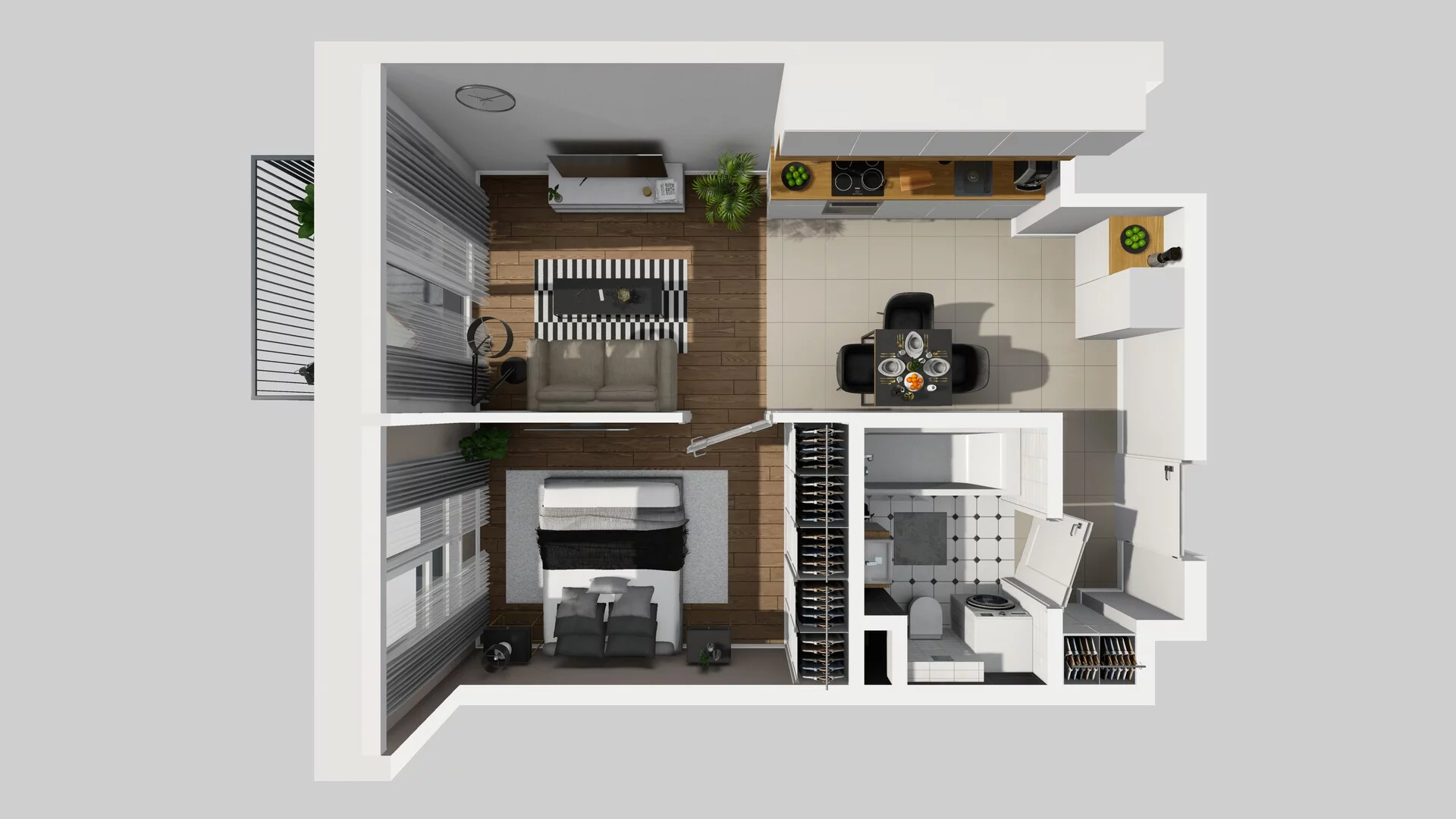 2 pokoje, mieszkanie 37,77 m², piętro 3, oferta nr A/53, Mokotów Sportowy 3, Warszawa, Mokotów, Augustówka, ul. Antoniewska