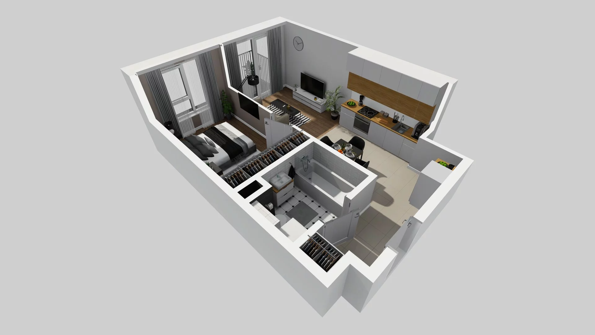 2 pokoje, mieszkanie 37,77 m², piętro 3, oferta nr A/53, Mokotów Sportowy 3, Warszawa, Mokotów, Augustówka, ul. Antoniewska