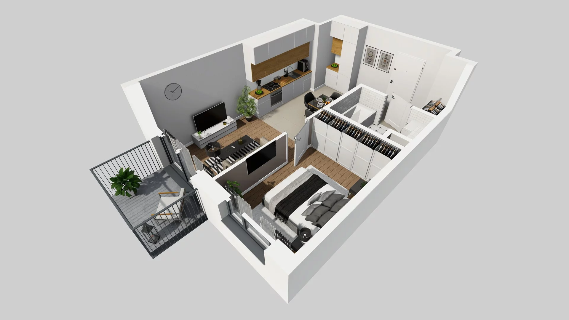 2 pokoje, mieszkanie 37,77 m², piętro 3, oferta nr A/53, Mokotów Sportowy 3, Warszawa, Mokotów, Augustówka, ul. Antoniewska
