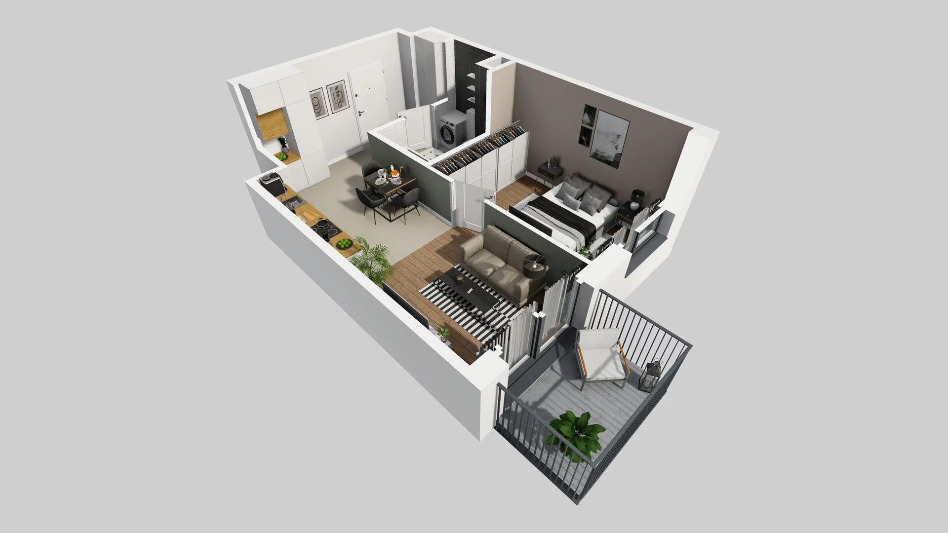 2 pokoje, mieszkanie 37,77 m², piętro 3, oferta nr A/53, Mokotów Sportowy 3, Warszawa, Mokotów, Augustówka, ul. Antoniewska
