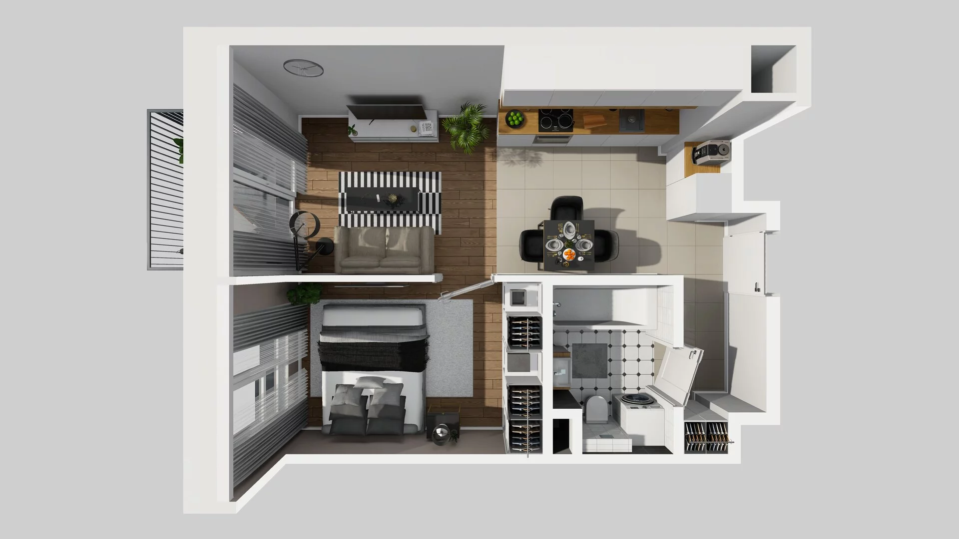 2 pokoje, mieszkanie 37,16 m², piętro 3, oferta nr A/54, Mokotów Sportowy 3, Warszawa, Mokotów, Augustówka, ul. Antoniewska