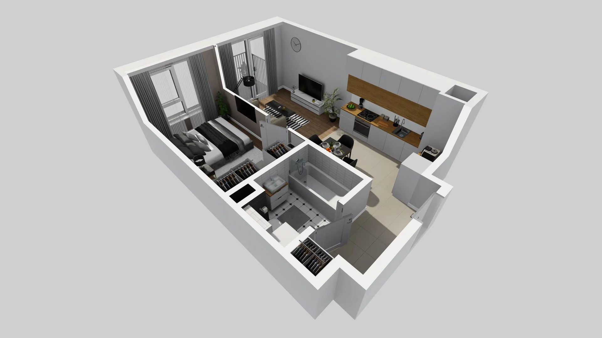 2 pokoje, mieszkanie 37,16 m², piętro 3, oferta nr A/54, Mokotów Sportowy 3, Warszawa, Mokotów, Augustówka, ul. Antoniewska