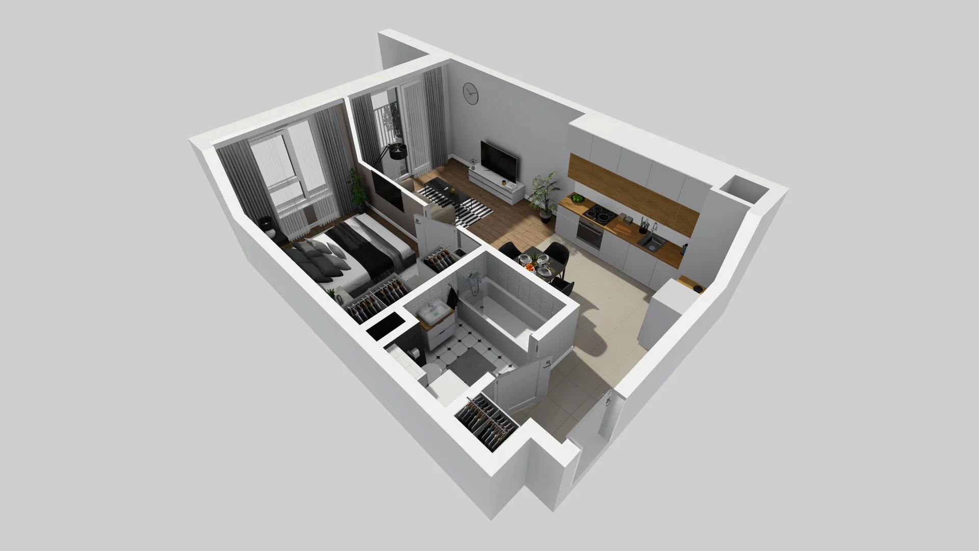 2 pokoje, mieszkanie 38,17 m², piętro 3, oferta nr A/55, Mokotów Sportowy 3, Warszawa, Mokotów, Augustówka, ul. Antoniewska