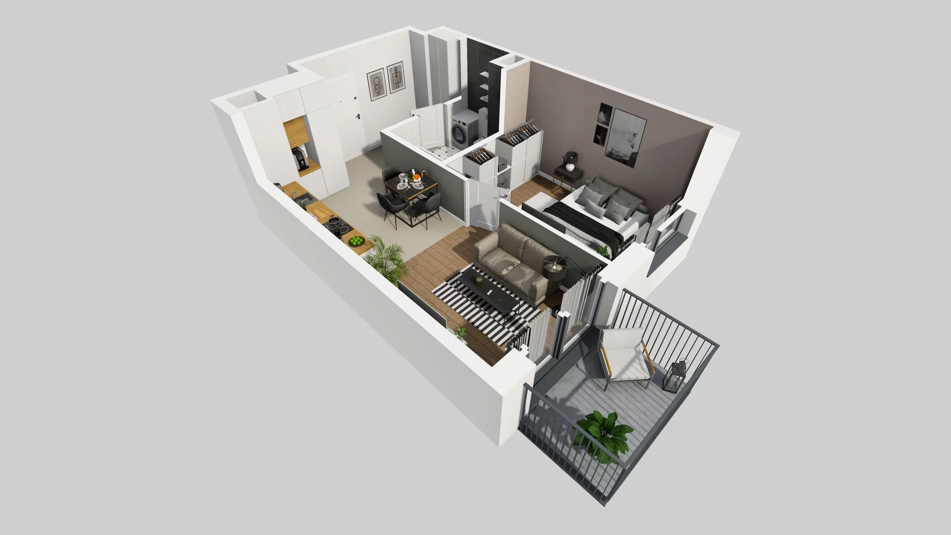 2 pokoje, mieszkanie 37,16 m², piętro 4, oferta nr A/61, Mokotów Sportowy 3, Warszawa, Mokotów, Augustówka, ul. Antoniewska