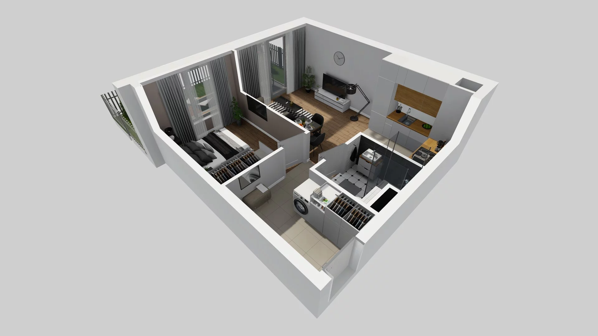 2 pokoje, mieszkanie 40,22 m², parter, oferta nr F/5, Mokotów Sportowy, Warszawa, Mokotów, Augustówka, ul. Antoniewska 6