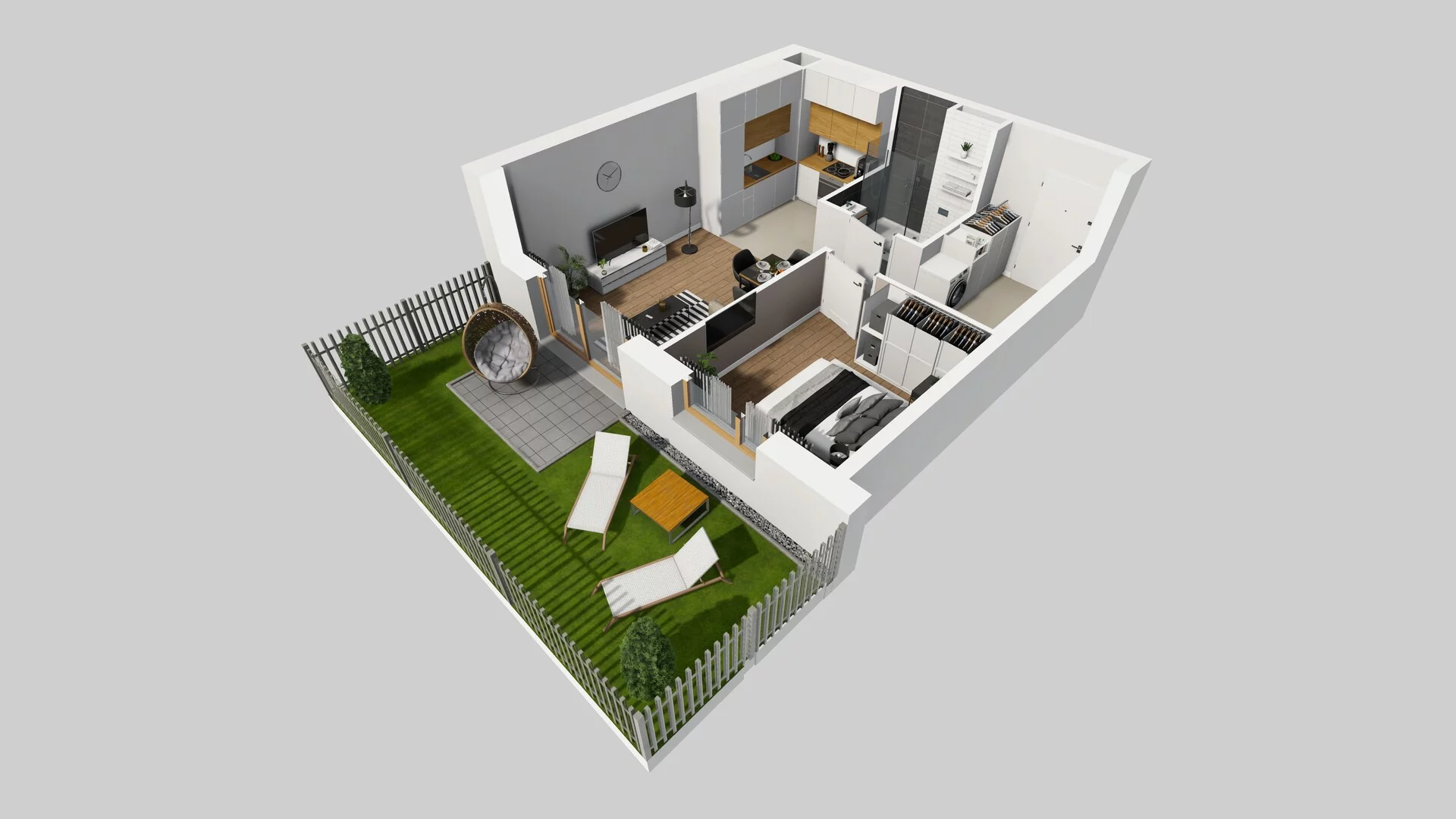 2 pokoje, mieszkanie 40,22 m², parter, oferta nr F/5, Mokotów Sportowy, Warszawa, Mokotów, Augustówka, ul. Antoniewska 6