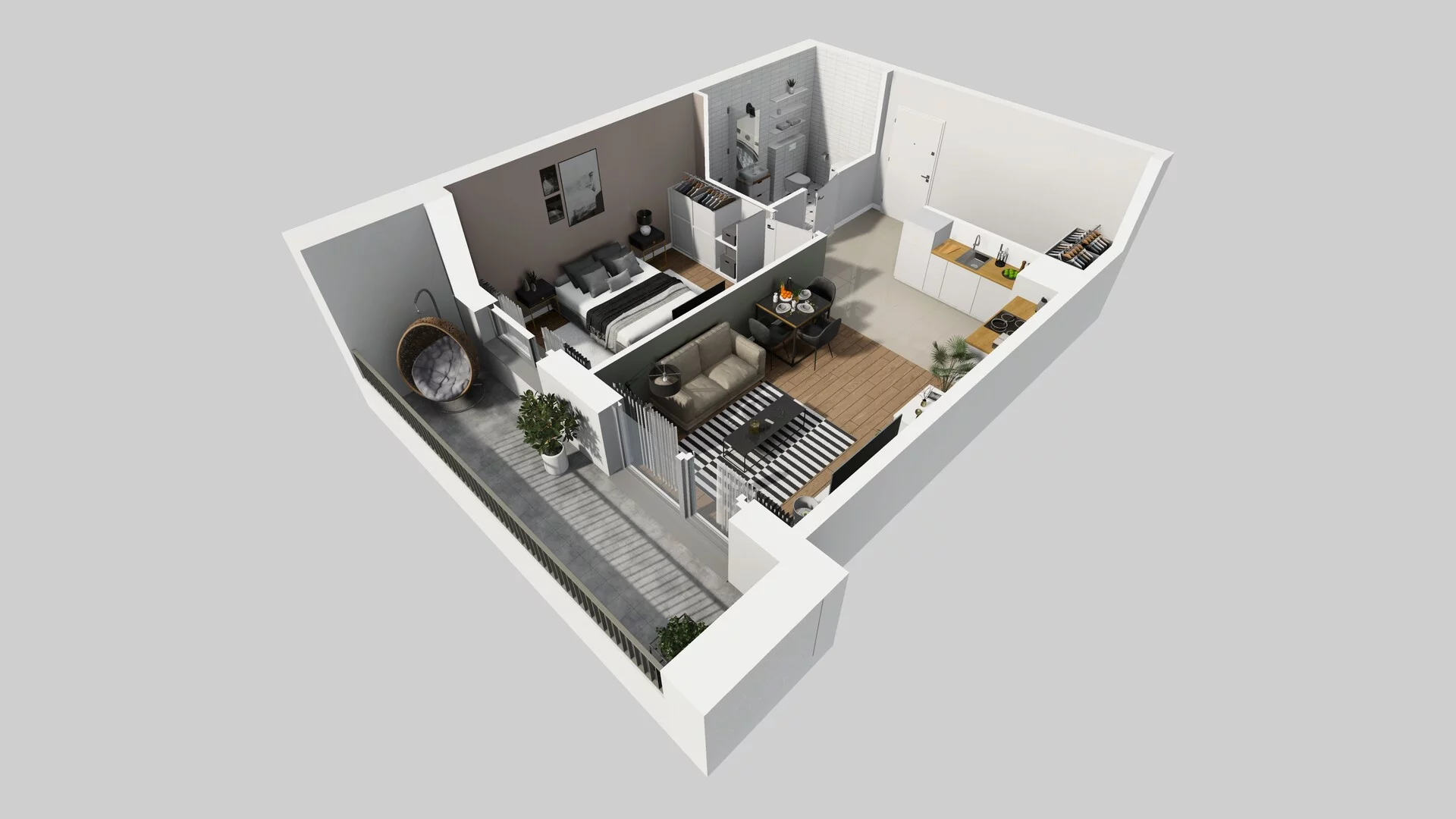 2 pokoje, mieszkanie 46,21 m², parter, oferta nr C/4, Mokotów Sportowy 1 B, Warszawa, Mokotów, Augustówka, ul. Antoniewska