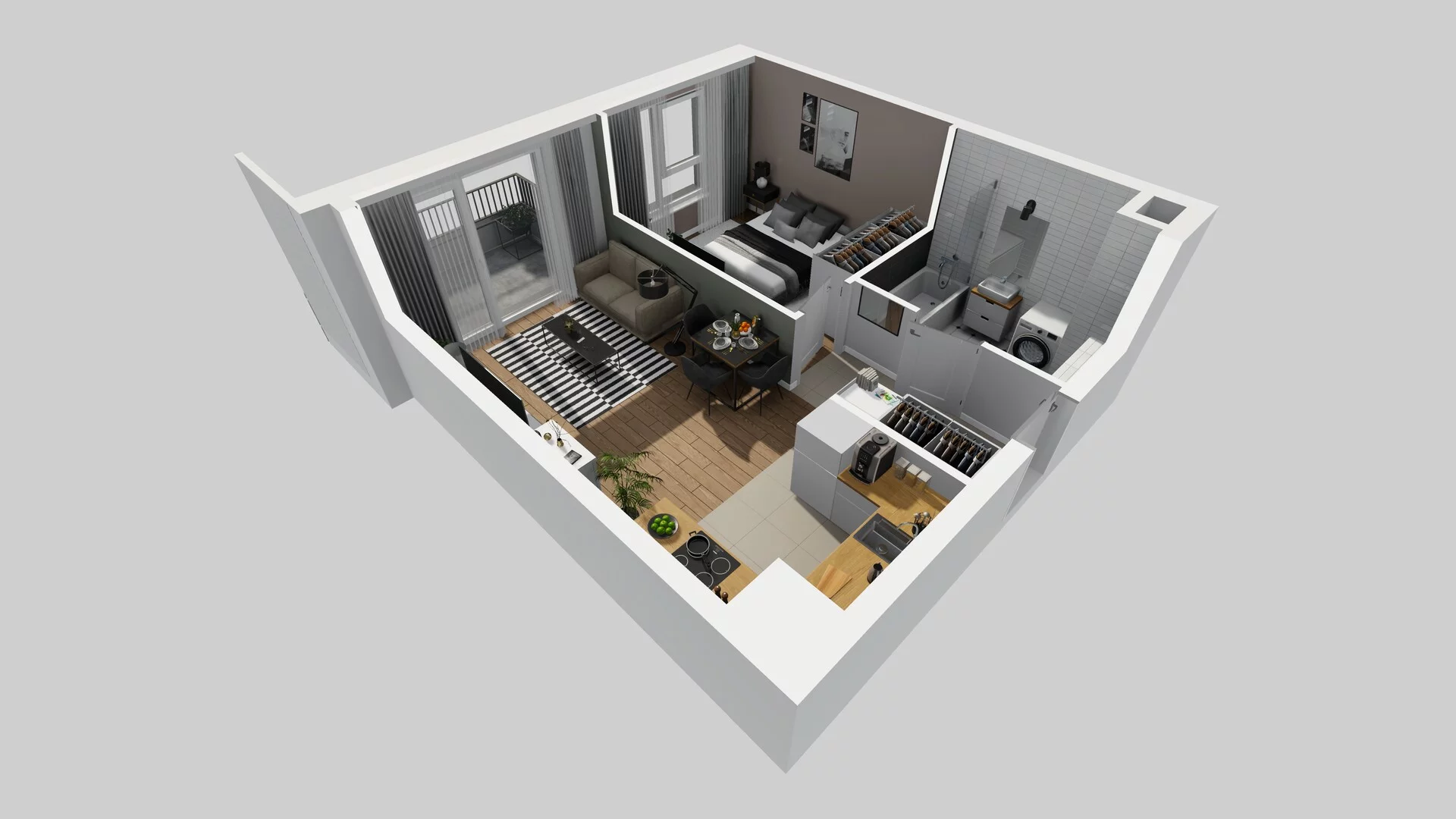 2 pokoje, mieszkanie 40,31 m², piętro 1, oferta nr C/7, Mokotów Sportowy 1 B, Warszawa, Mokotów, Augustówka, ul. Antoniewska